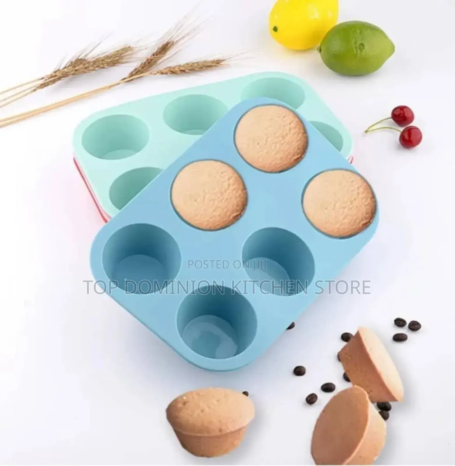 6 Cup Silicone Cupcake Baking Mould