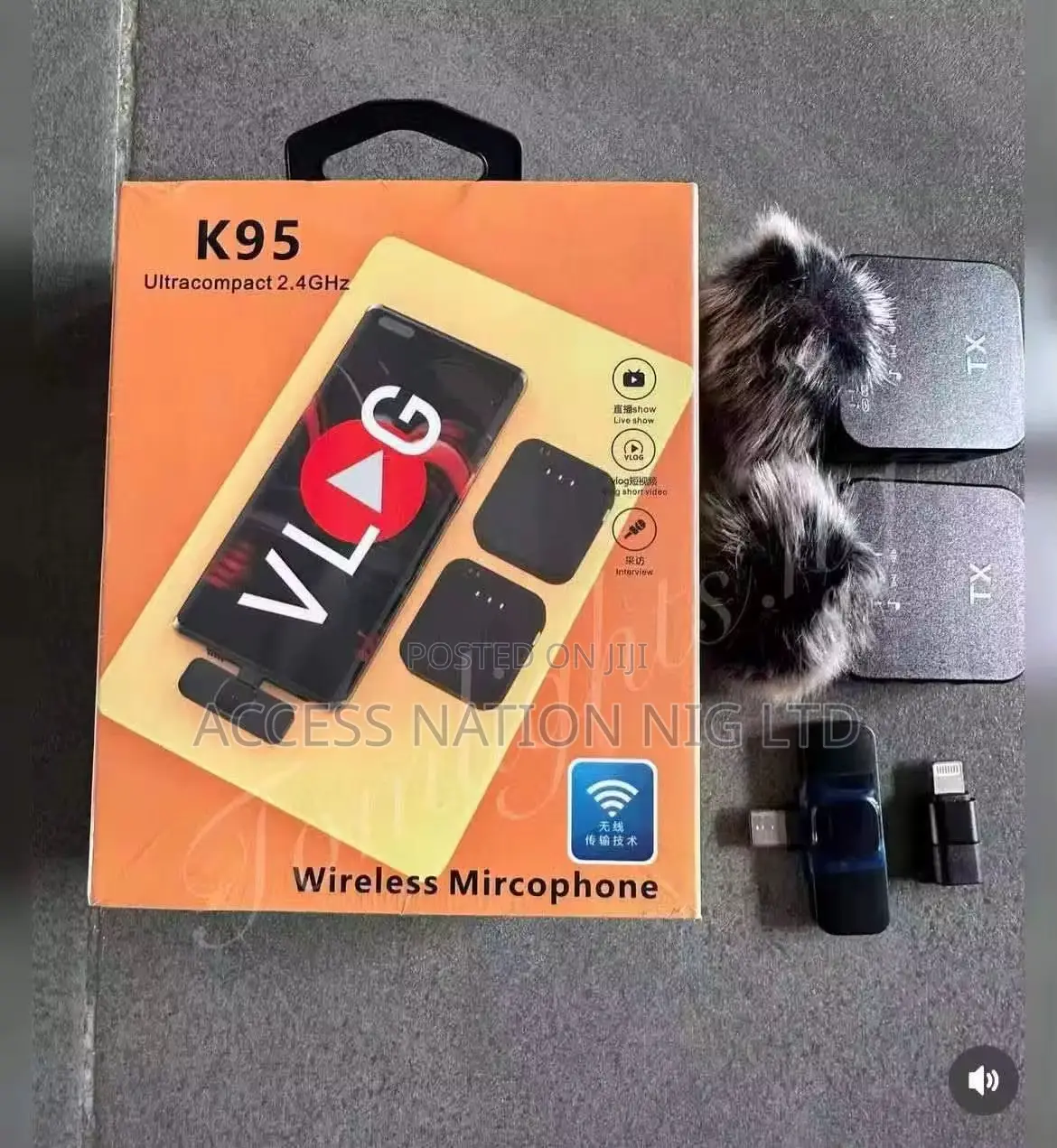K95 Wireless Microphone Lapel Clip Reverb Sound Card Change Sound