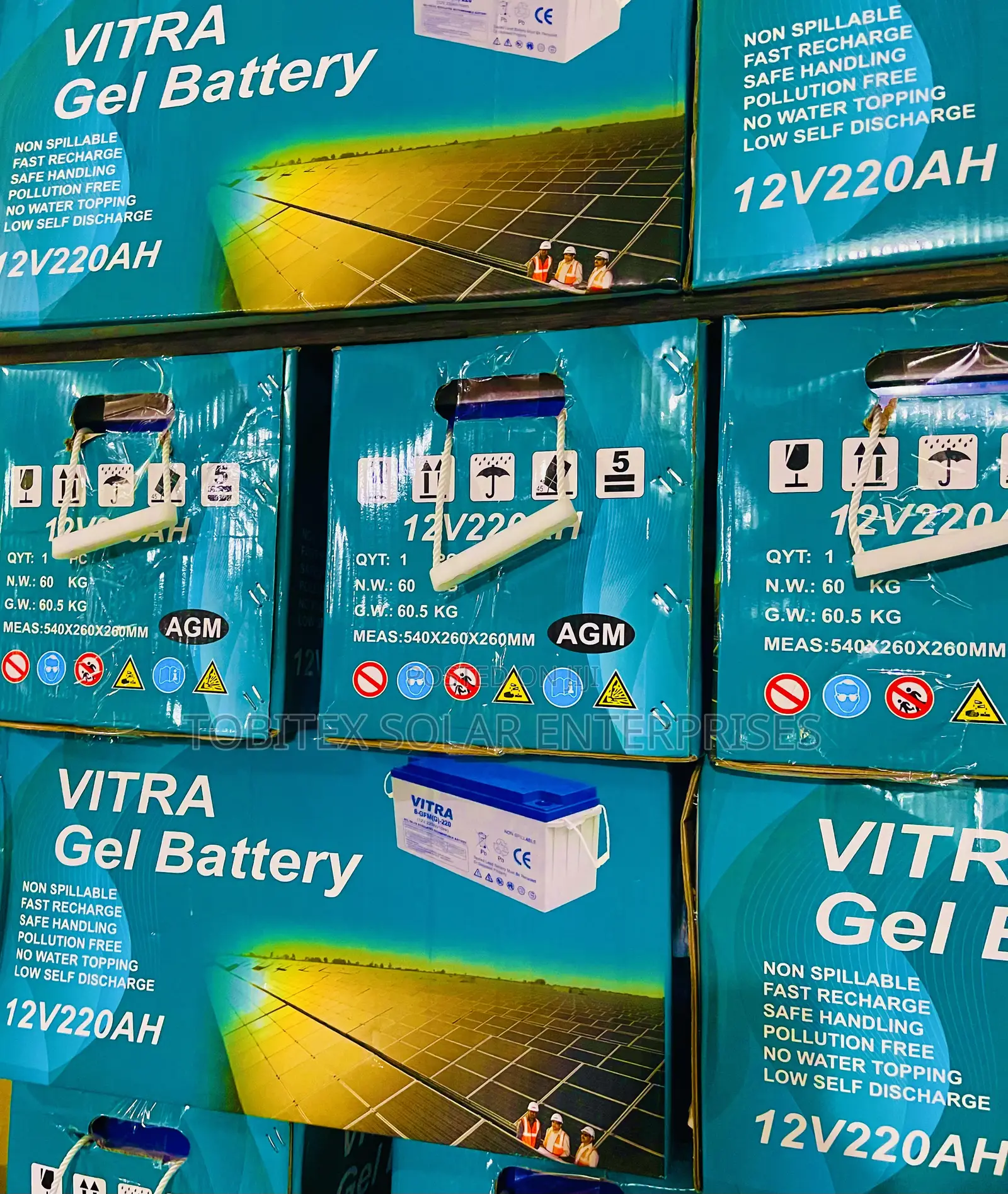 Vitra Gel Batteries 220ah