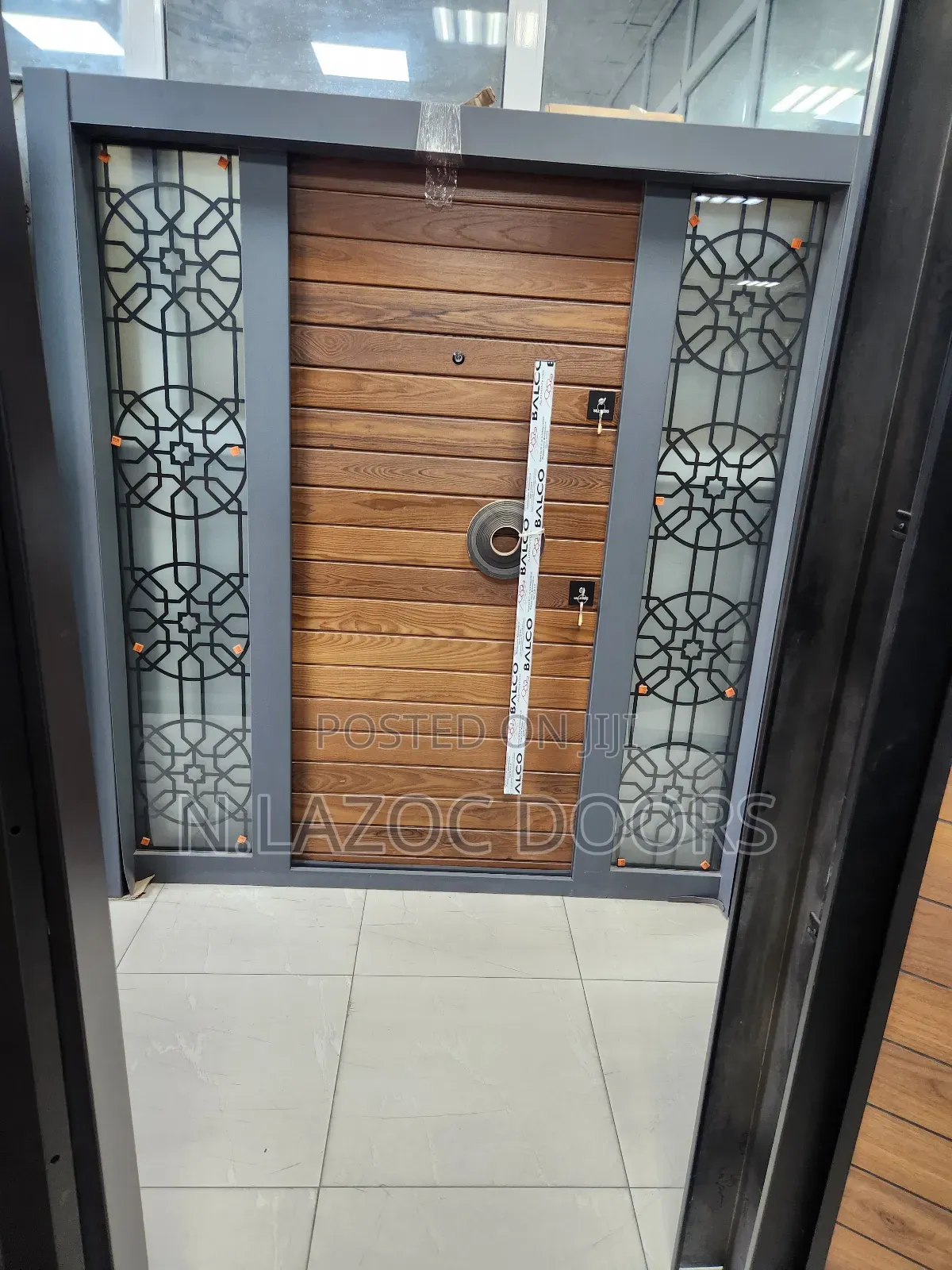 Veneered Luxury Glass Door