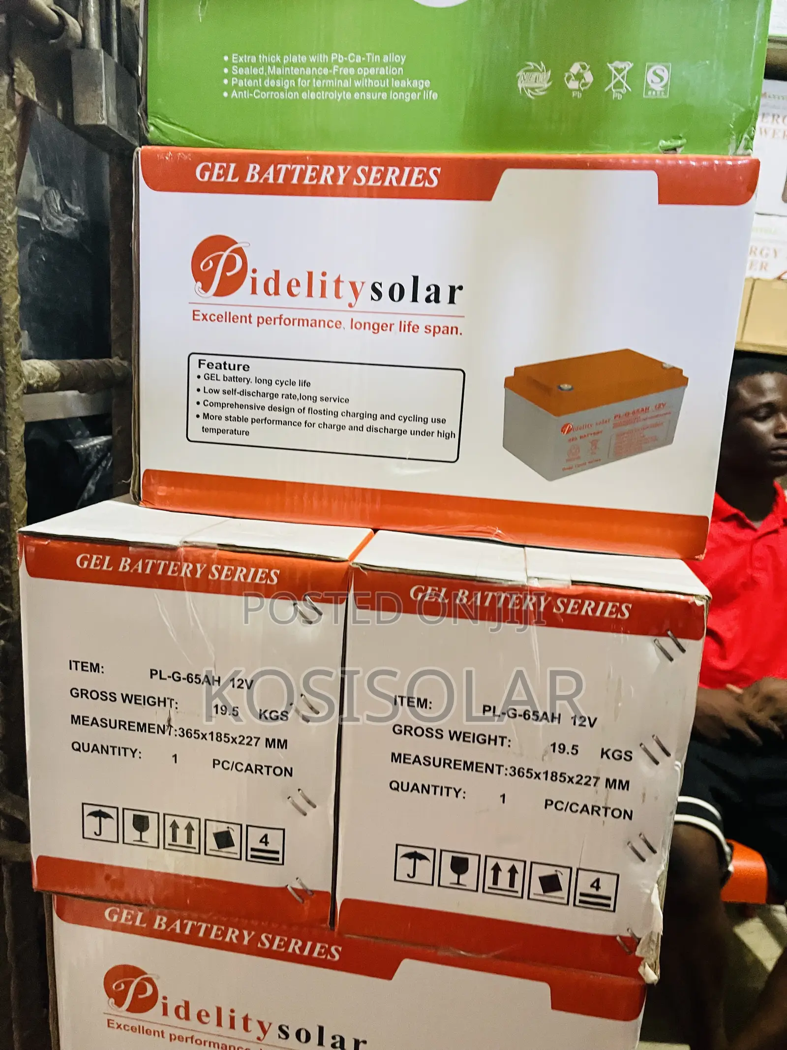 65ah 12v Fidelity Dry Cell Solar Battery