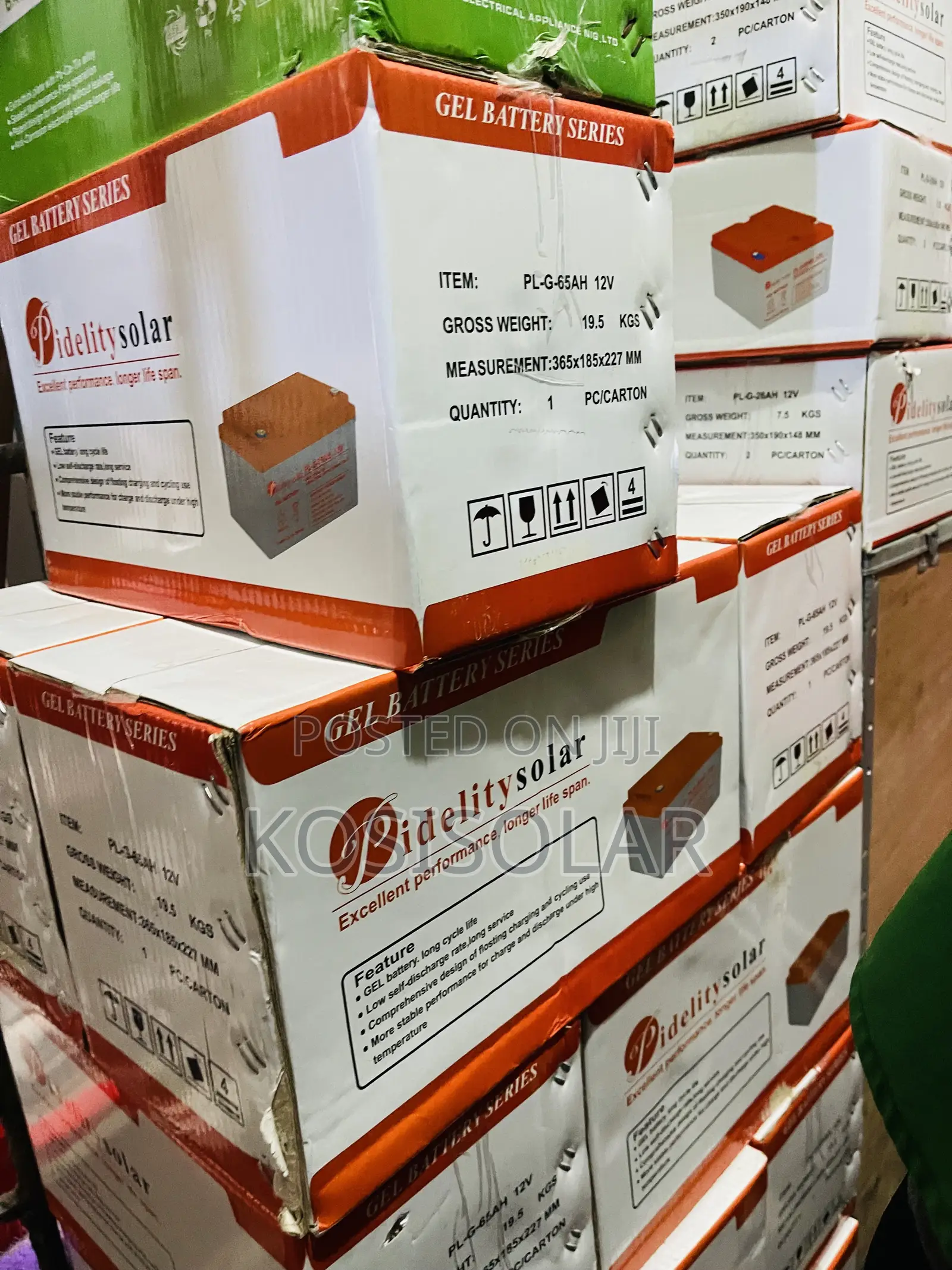 65ah 12v Fidelity Dry Cell Solar Battery