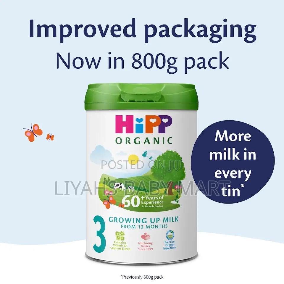 Hipp Organic 3 Growing Up Baby Milk Powder Formula, 800g