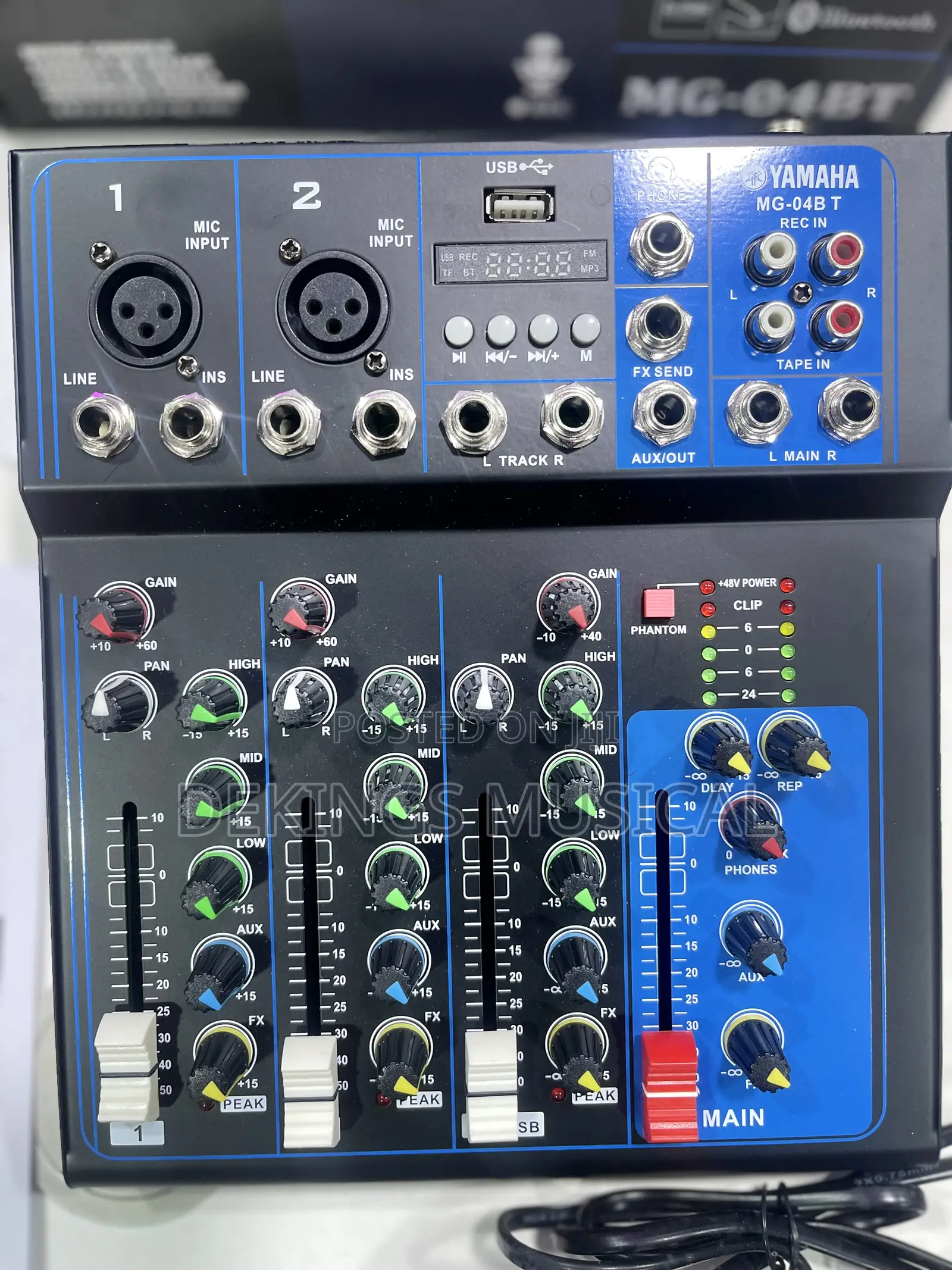 Yamaha Mg-04bt 4-Channel Analog Mixer Bluetooth and Usb Connectivity