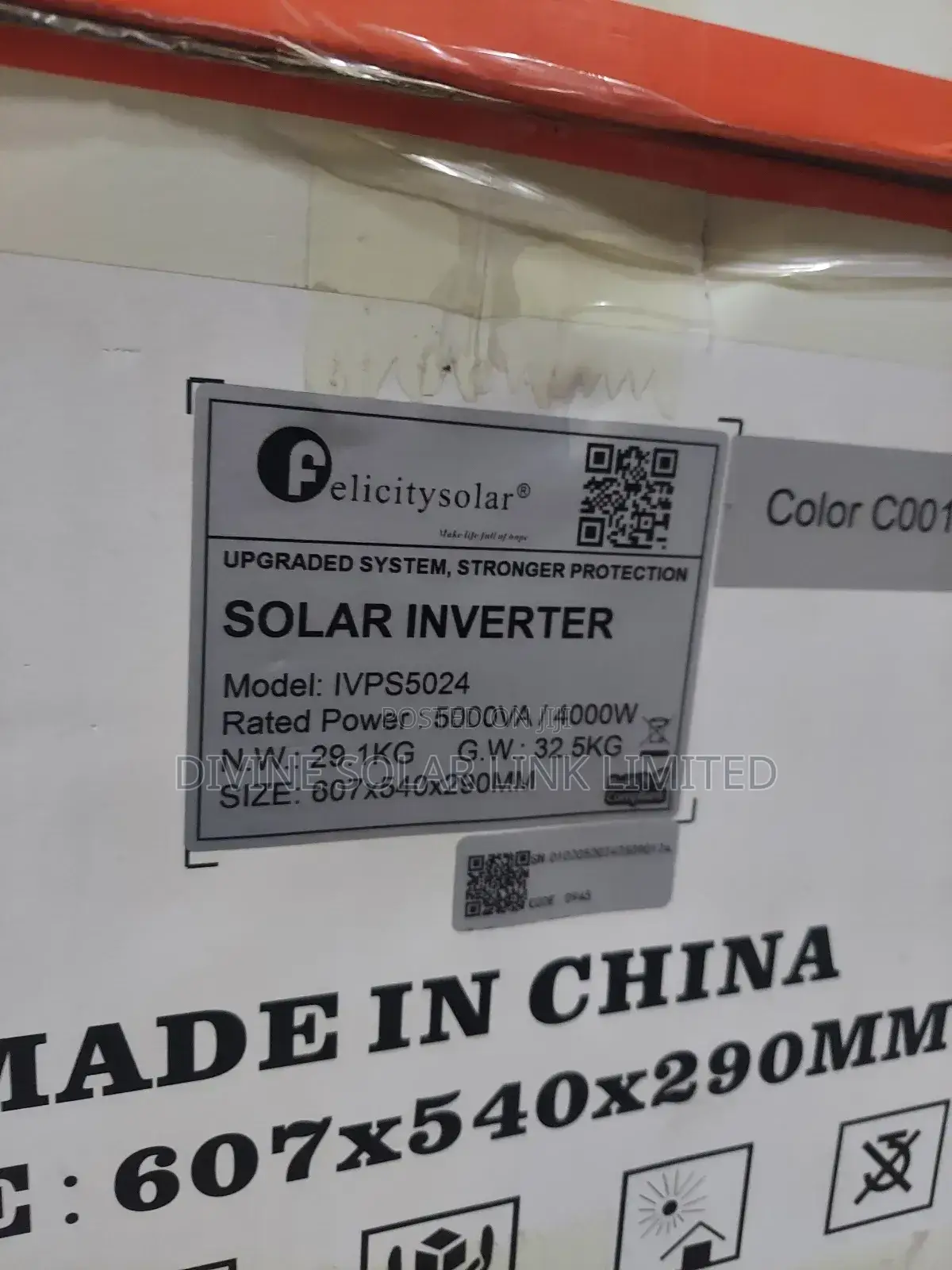 5kva 48v Felicity Inverter Pure Sine Wave With 1year