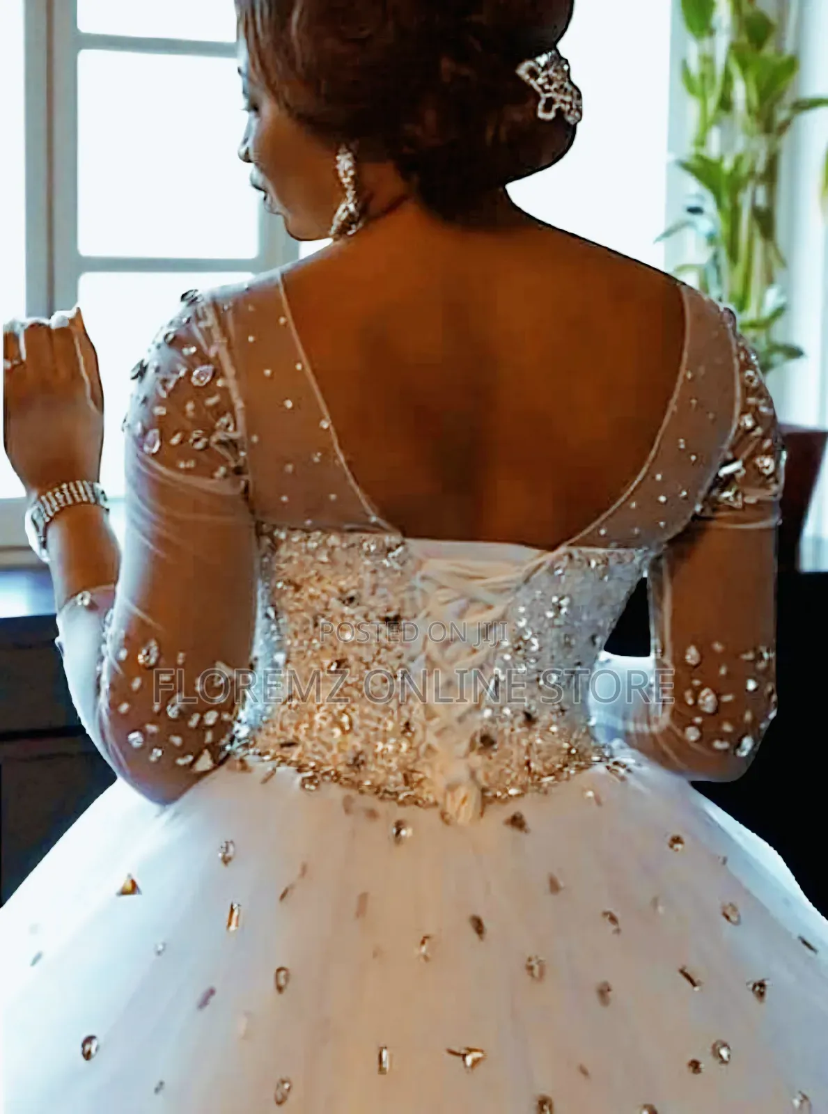 Fairytale Ball Gown Wedding Dress With Crystal-Studded Gown- Renting