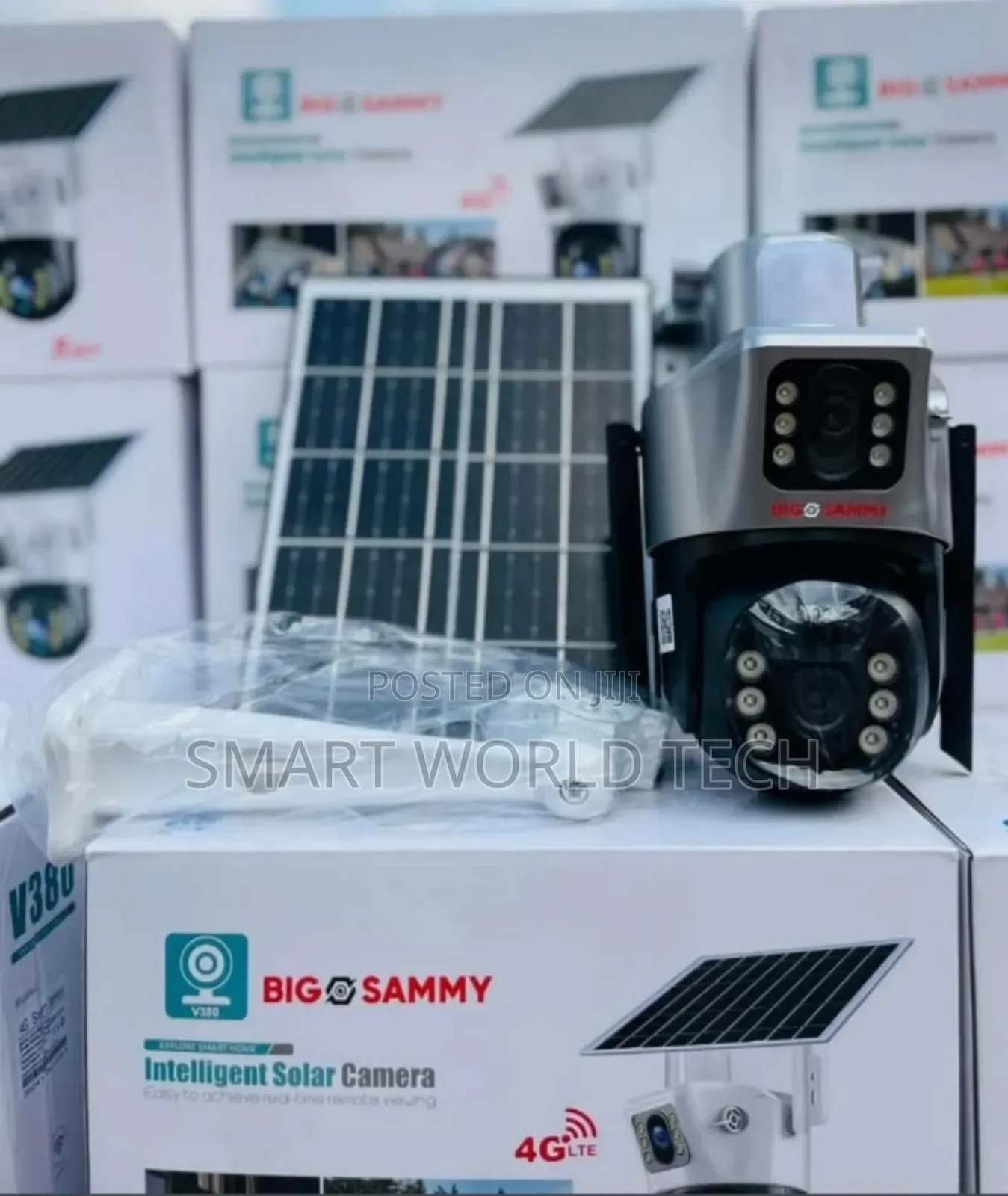 Dual Lens PTZ Surveillance Solar Camera Sim Card Enable