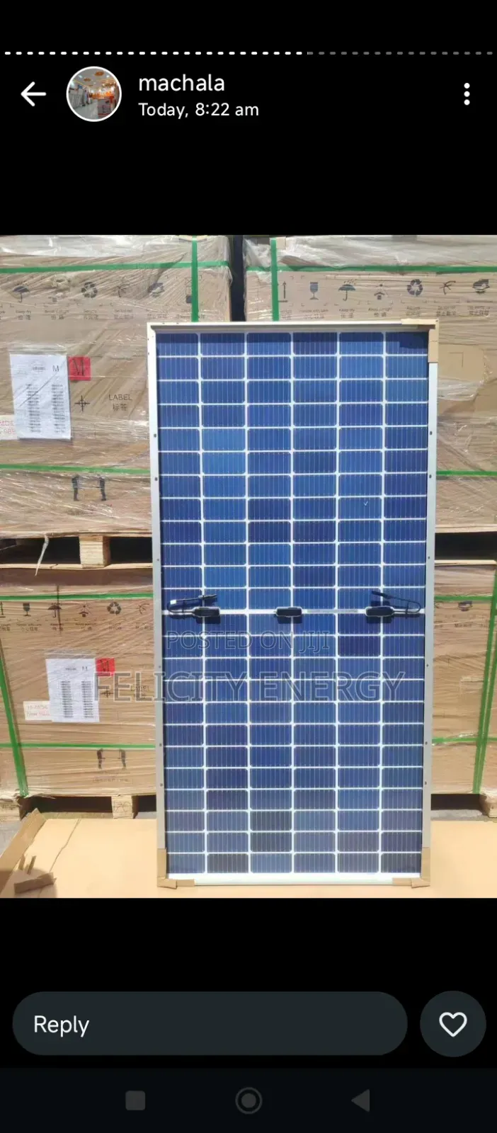650watt Jinko Bifacial Solar Panel 144 Cells (Brand New)