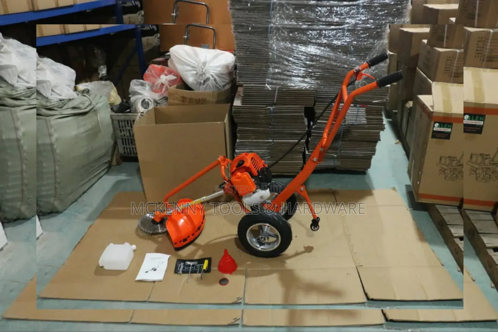 Wheel Brush Cutter, Also Known as a Wheeled Grass Trimmer or Weed Eate