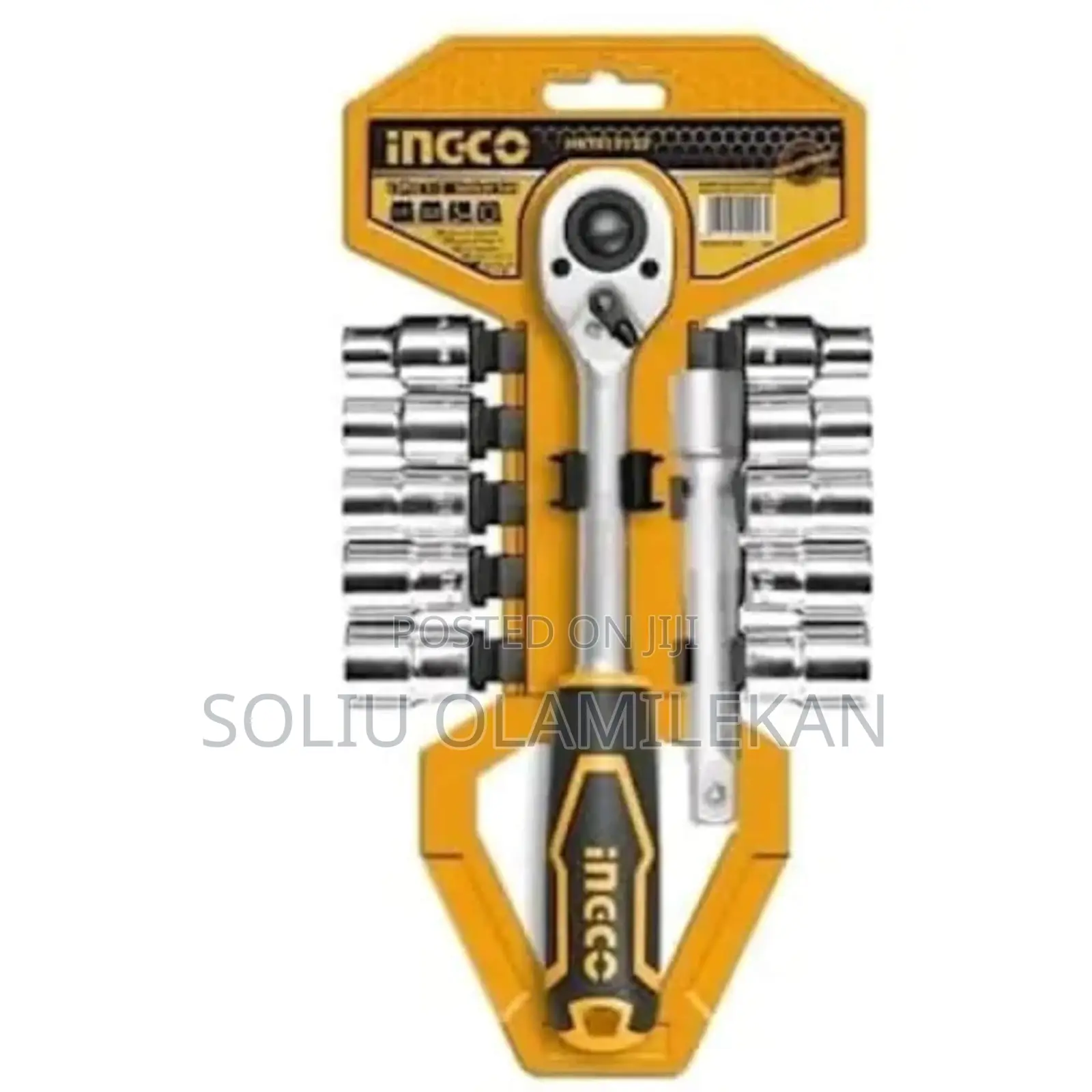 Ingco Rachet Socket Half Inch - 12 Pieces