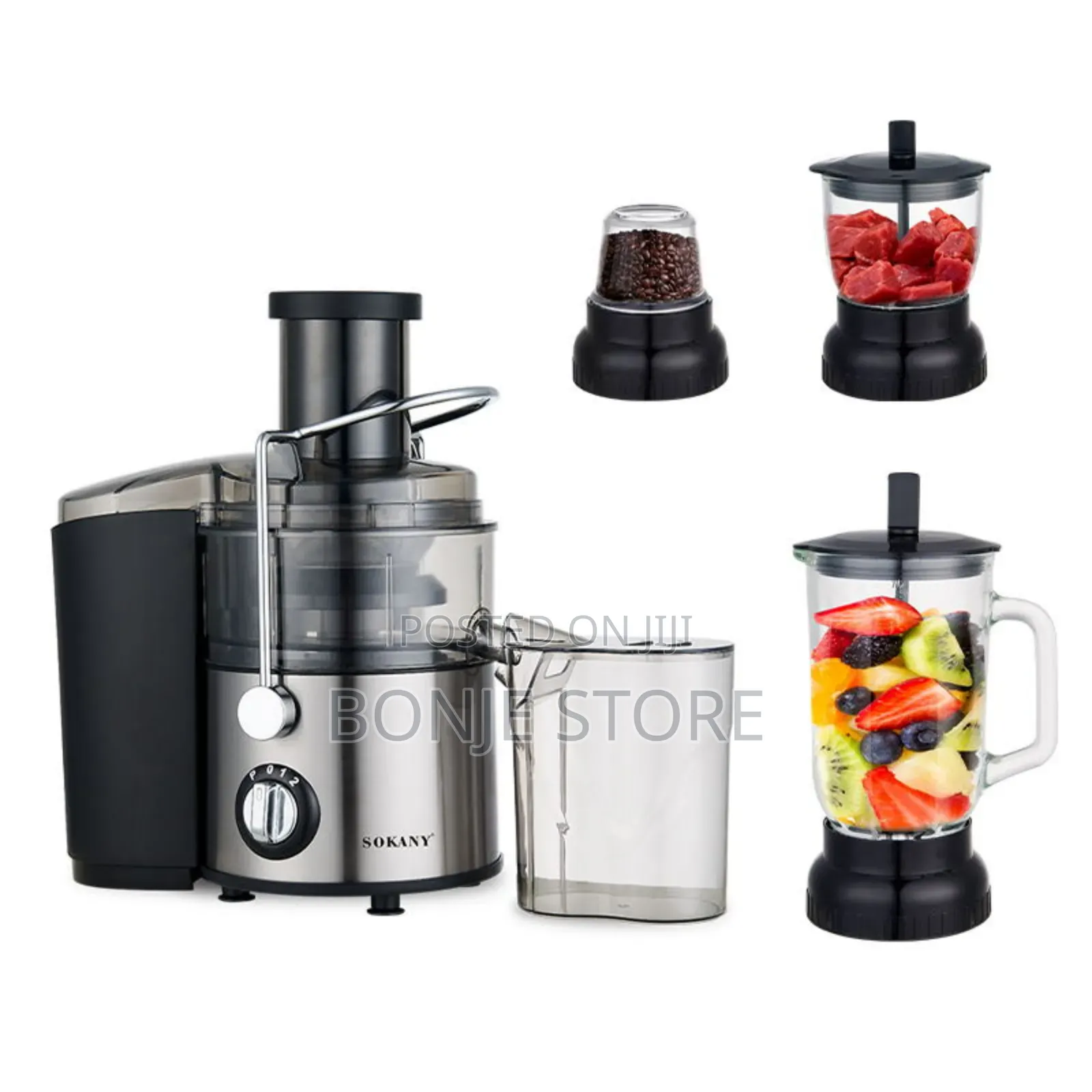 Sokany 4in1 Slow Juicers Extractor 800w Strong Motor Blender Juicer