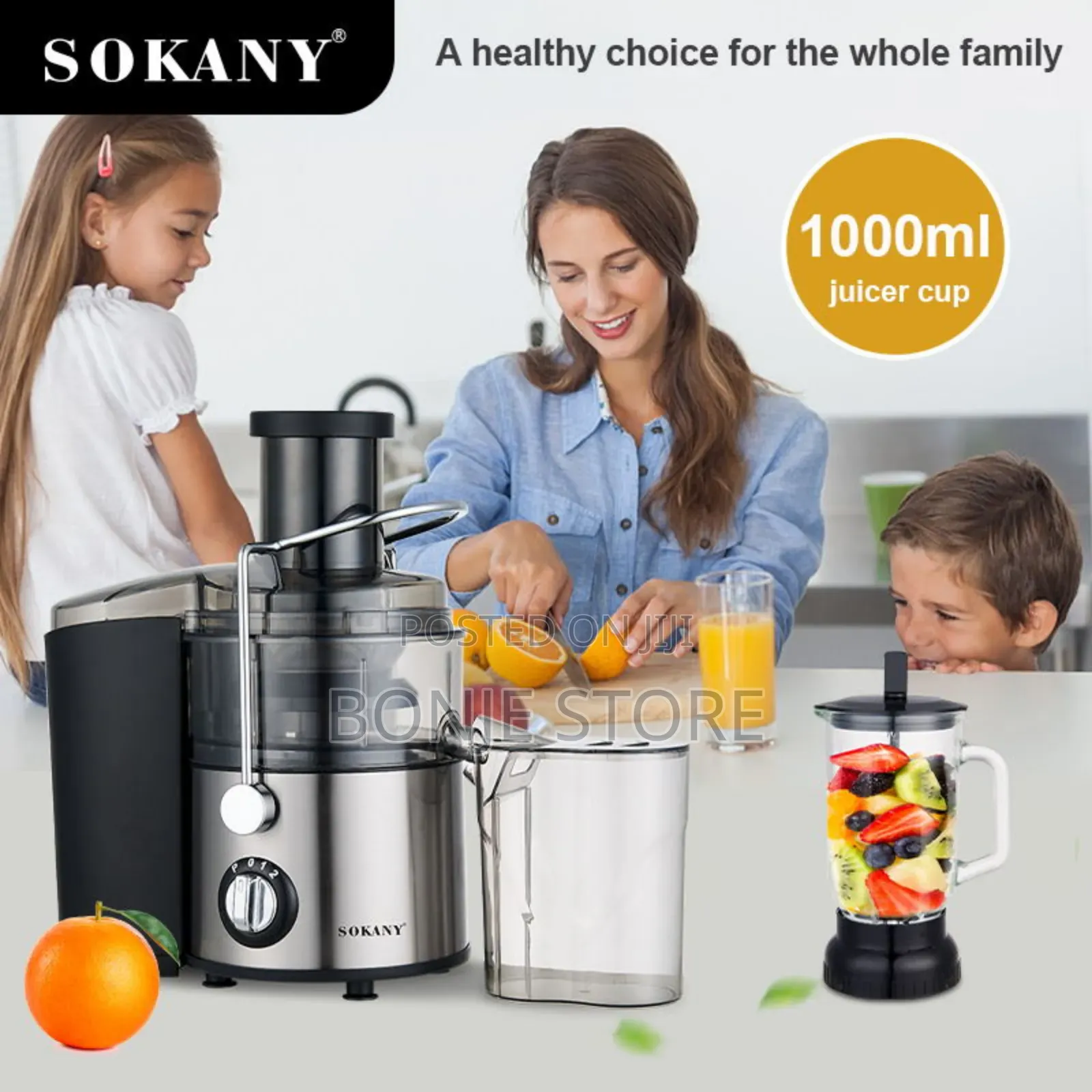 Sokany 4in1 Slow Juicers Extractor 800w Strong Motor Blender Juicer