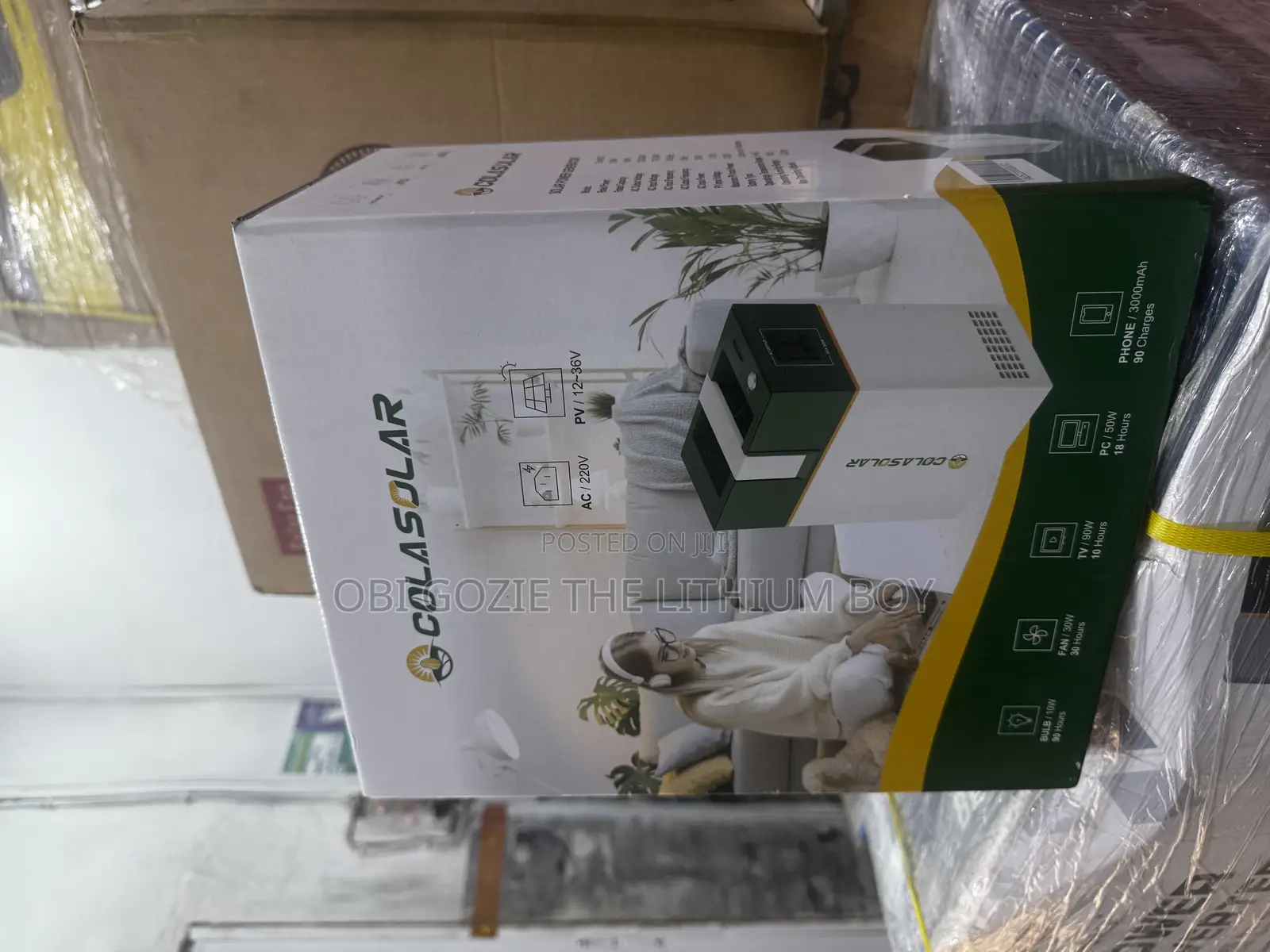 1kwh Cola Solar Lithium Battery Solar Power Station Gen