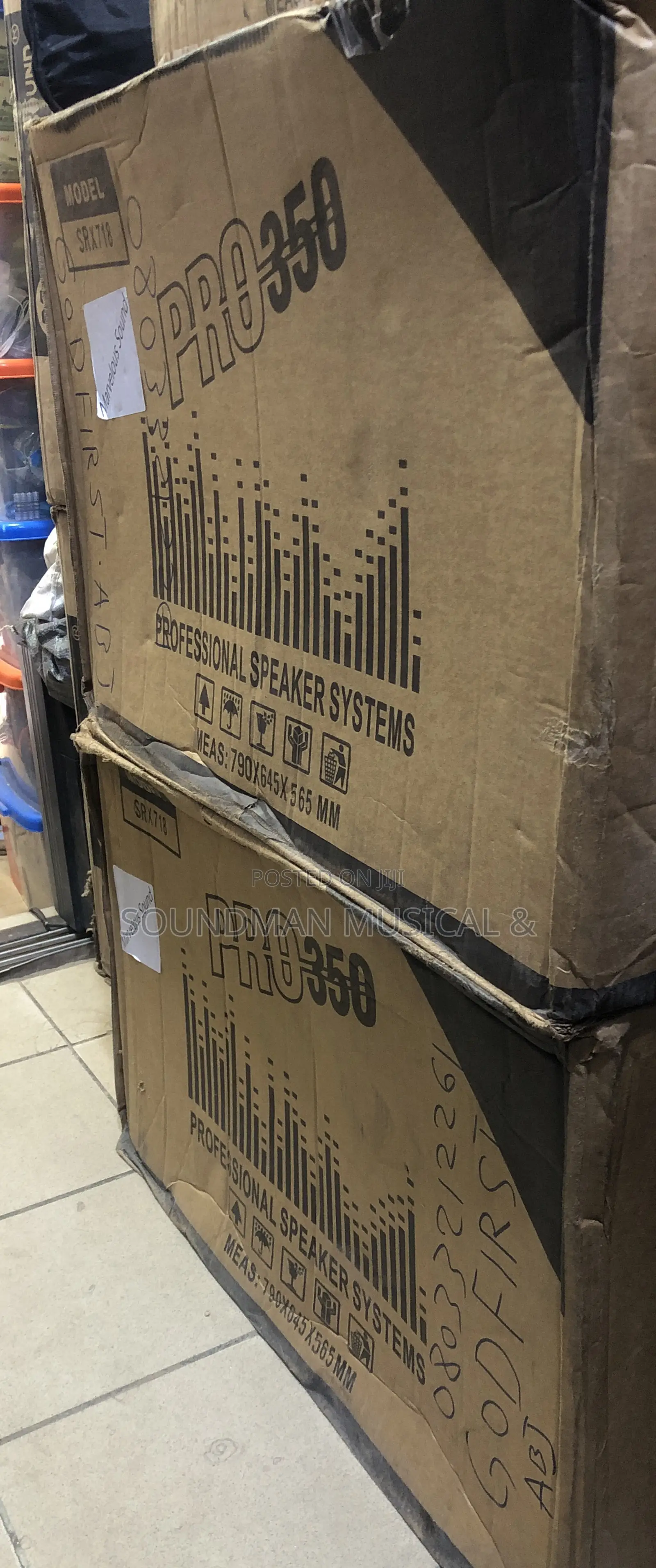 Pair Of Jbl Sub Srx718 18” High Power Single Subwoofer Full Range