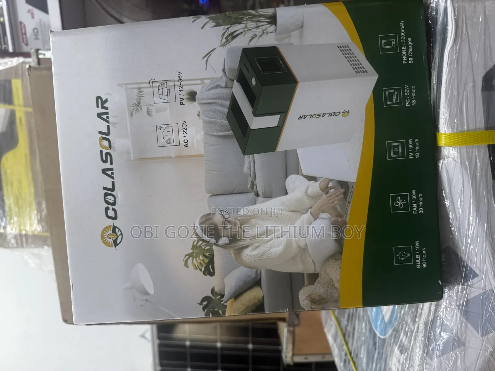 1kwh Cola Solar Lithium Battery Solar Gen Power