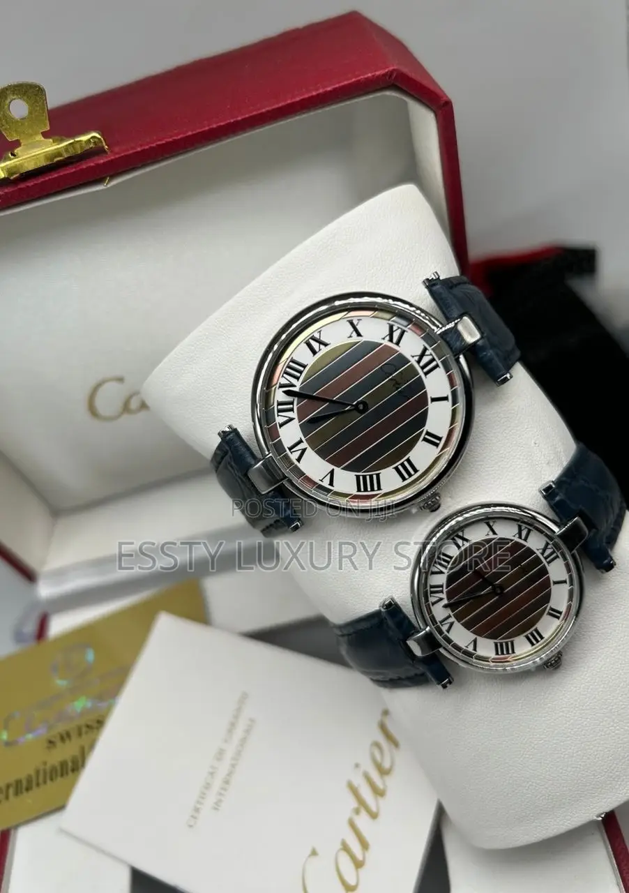 High Quality Luxury Cartier Leather Wristwatch