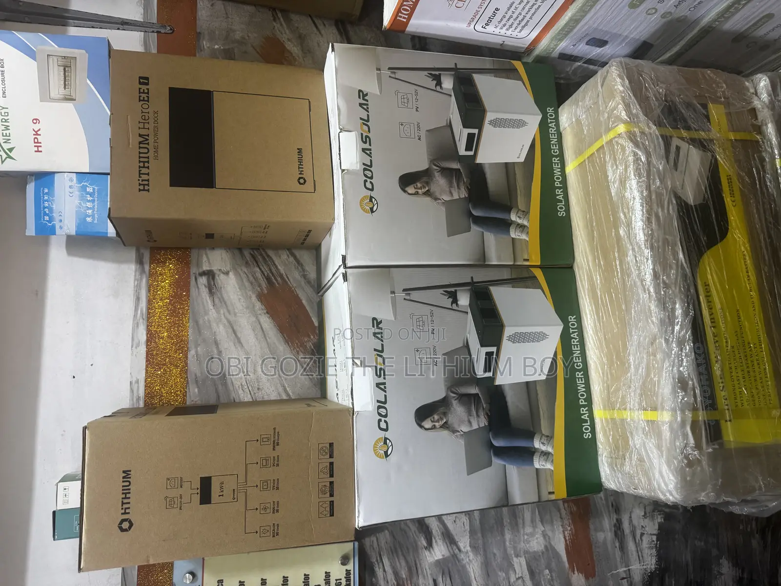 2kwh Cola Solar Lithium Battery Solar Power Statstion