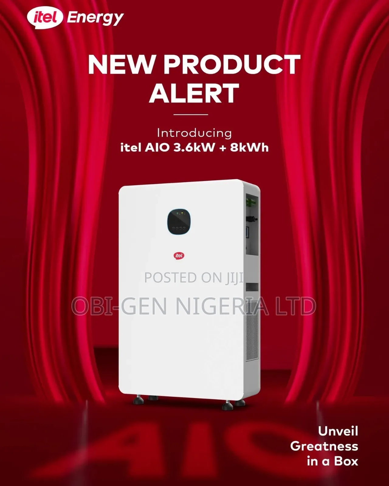 Itel 8000wh Inverter Generator 3600w,8000wh Lithium Batteryiess-3k680n