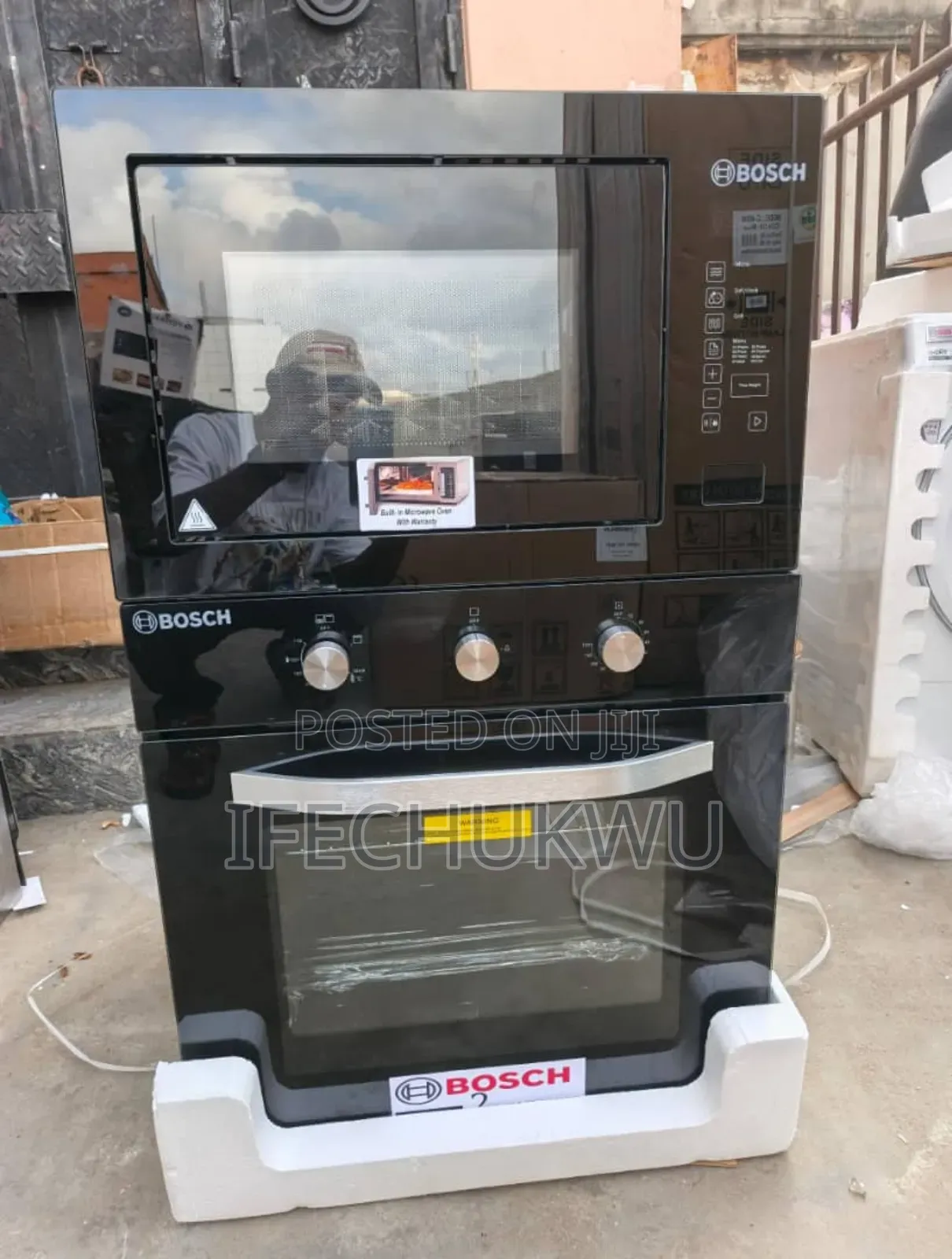 Original Bosch 60x60cm Built-in Gas Ele Oven Built-in Microwave