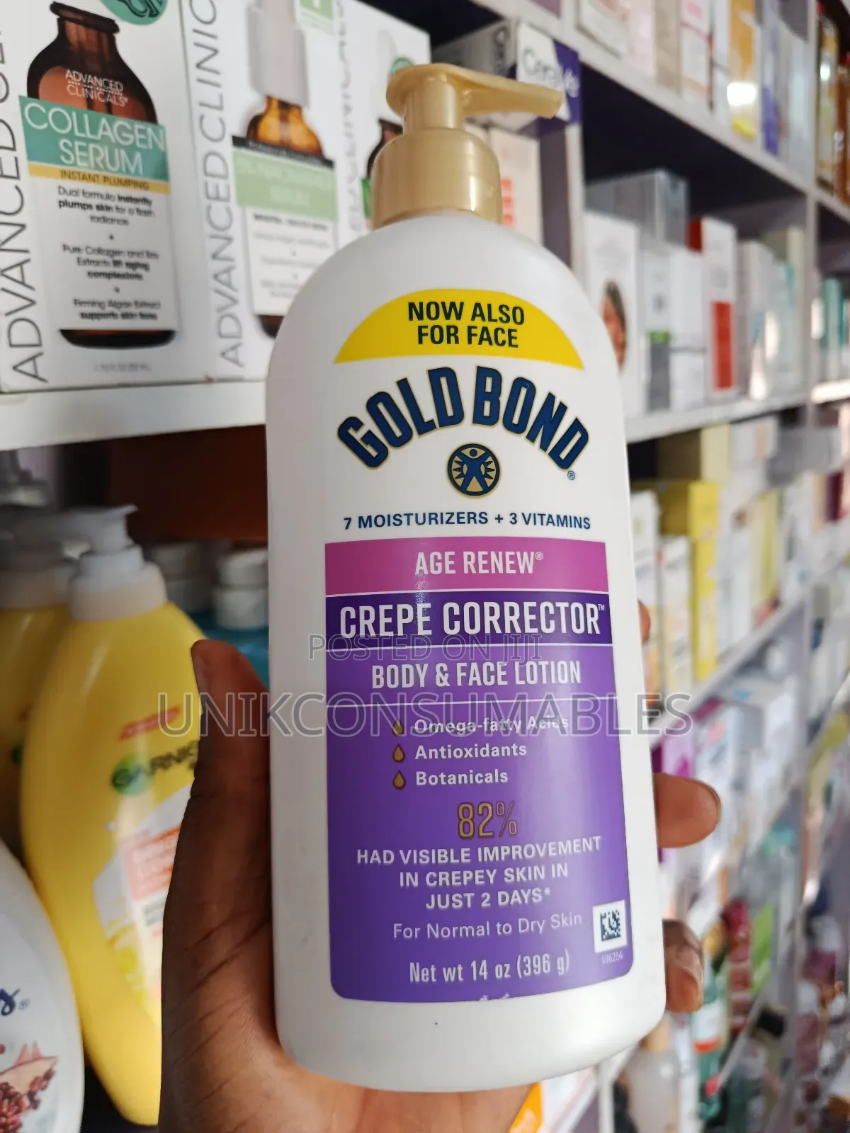 Gold Bond Crepe Corrector Body Face Lotion