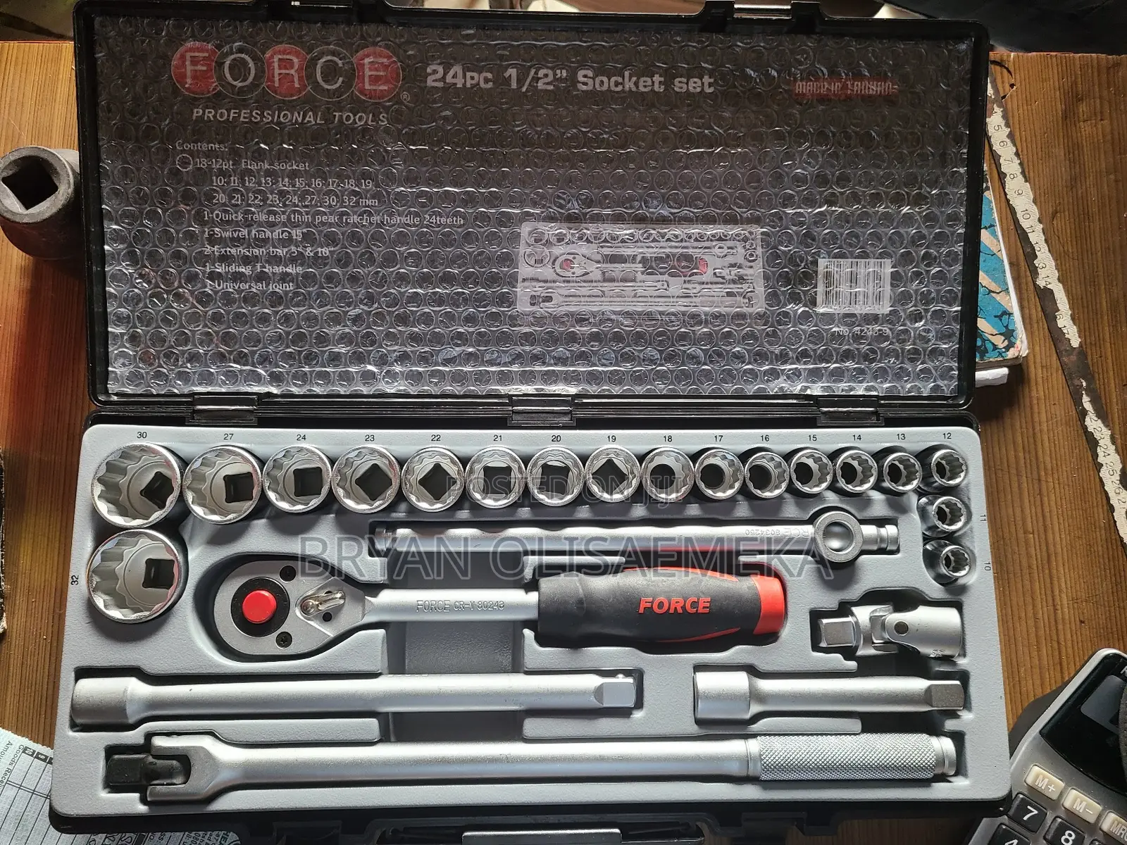 1/2" Socket Set Inches / Metric 12pts