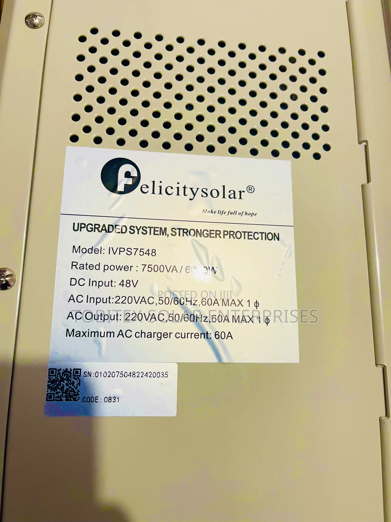 Felicity Solar Energy Inverter 7.5kva 48v