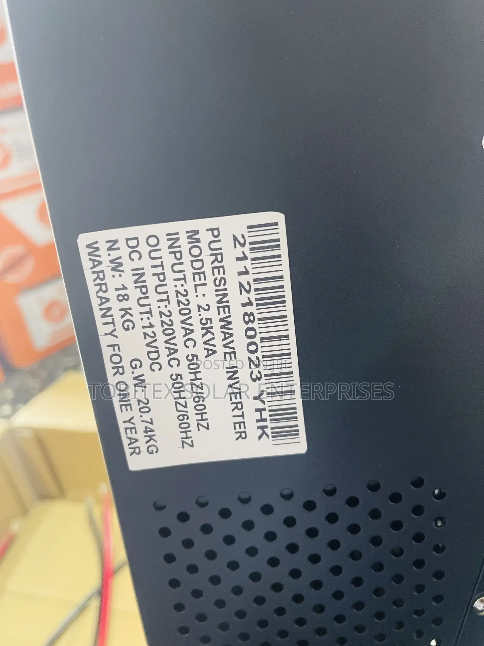 Solar Energy Inverter Yohako 12v 2.5kva