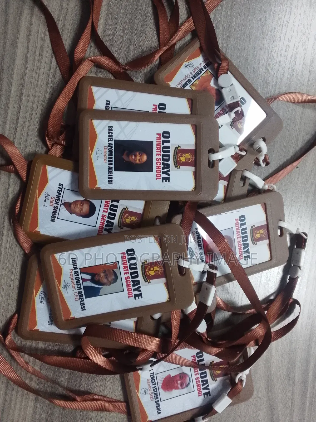 Plastic Id Card With Printing and Rope and Casing