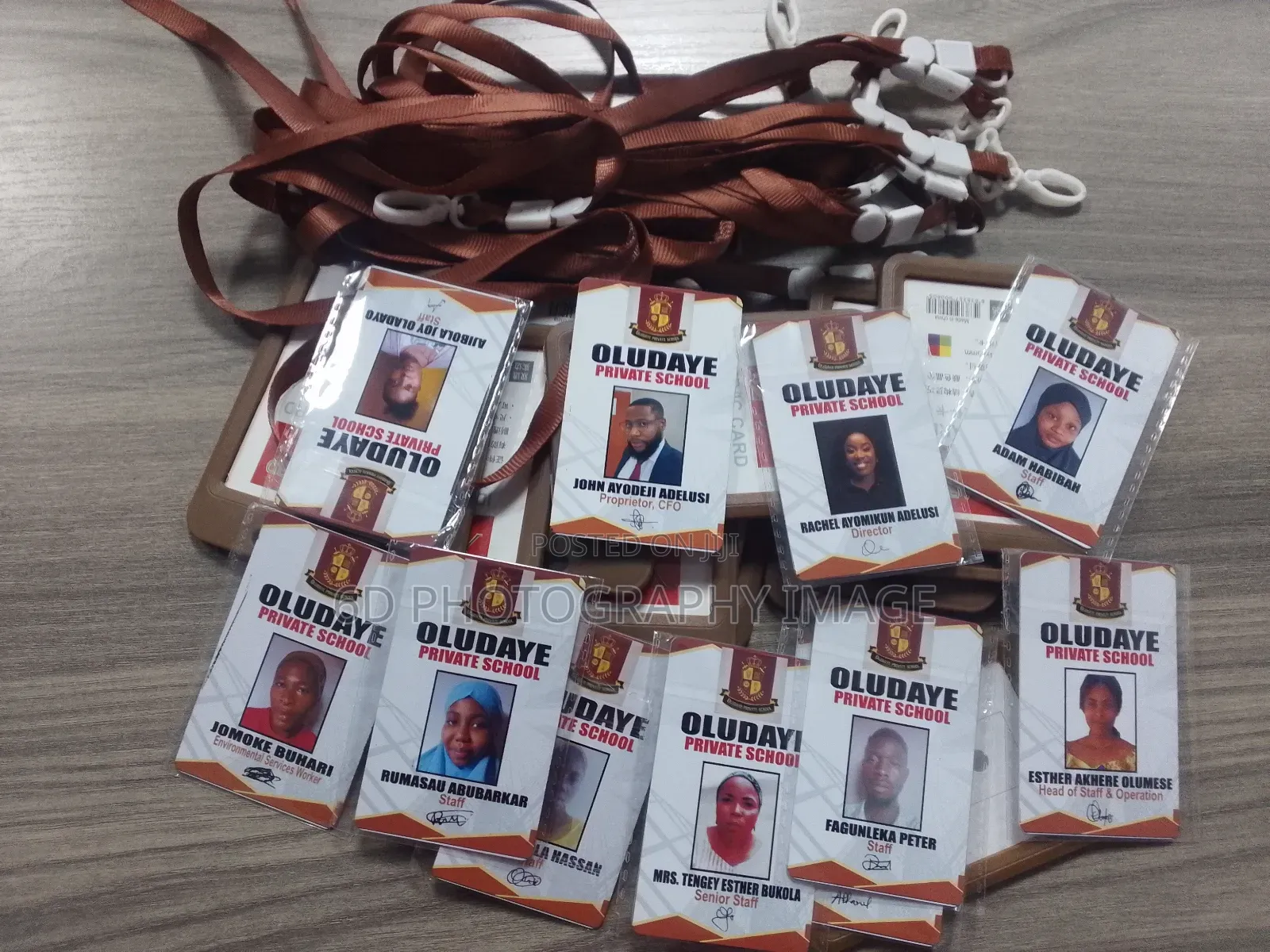 Plastic Id Card With Printing and Rope and Casing
