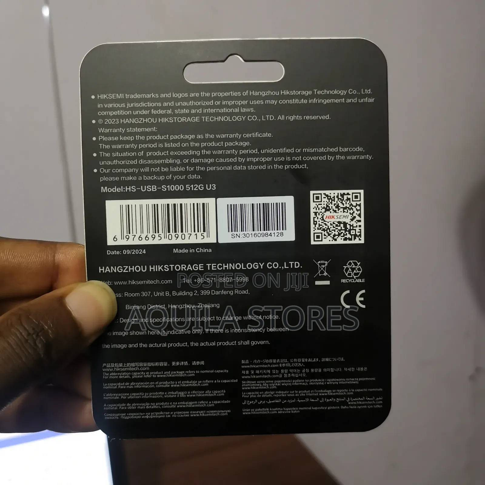 Hiksemi 512gb Rapids Pro Dual Usb 3.2 Gen 2 Portable SSD