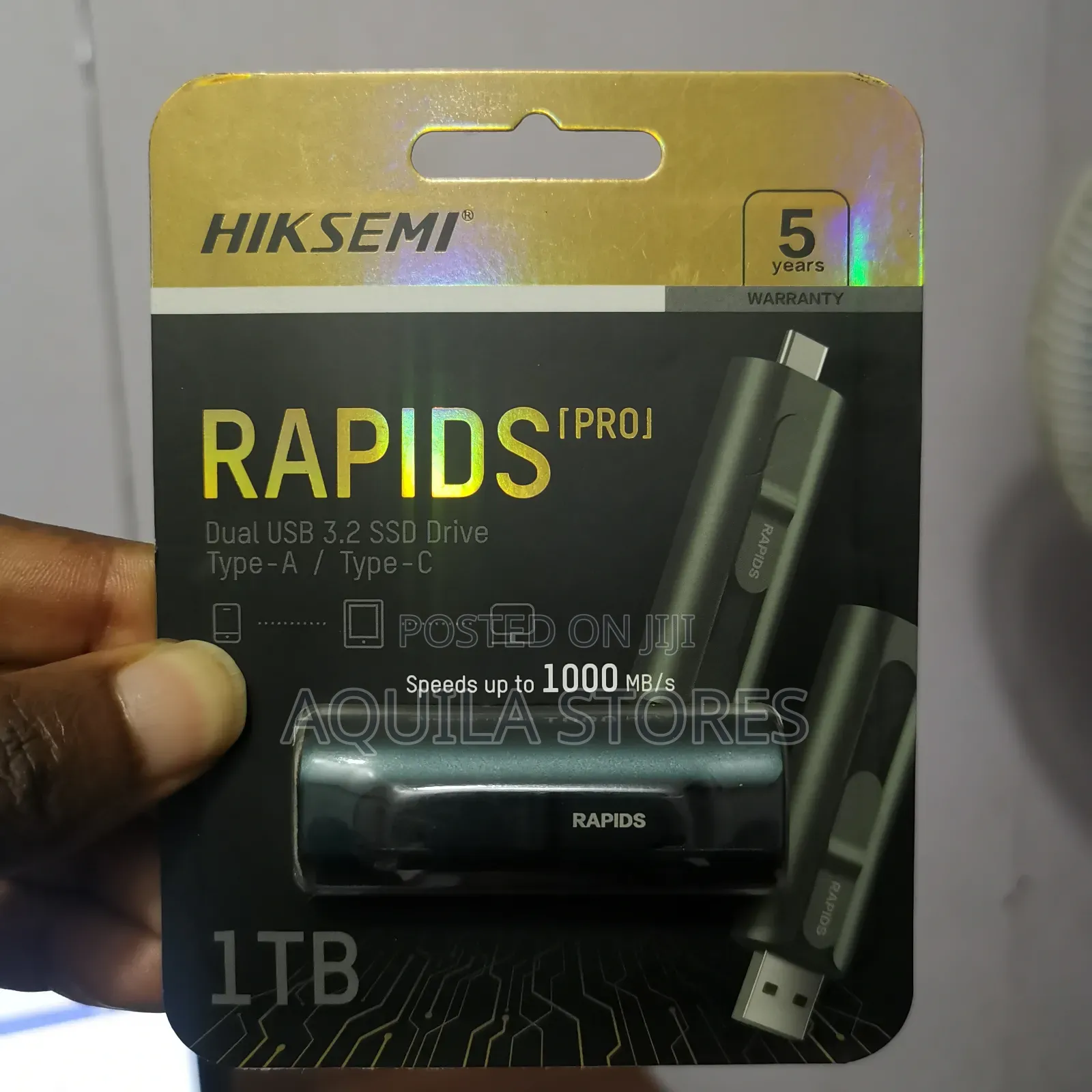 Hiksemi 1tb Rapids Pro Dual USB 3.2 Gen 2 Portable SSD