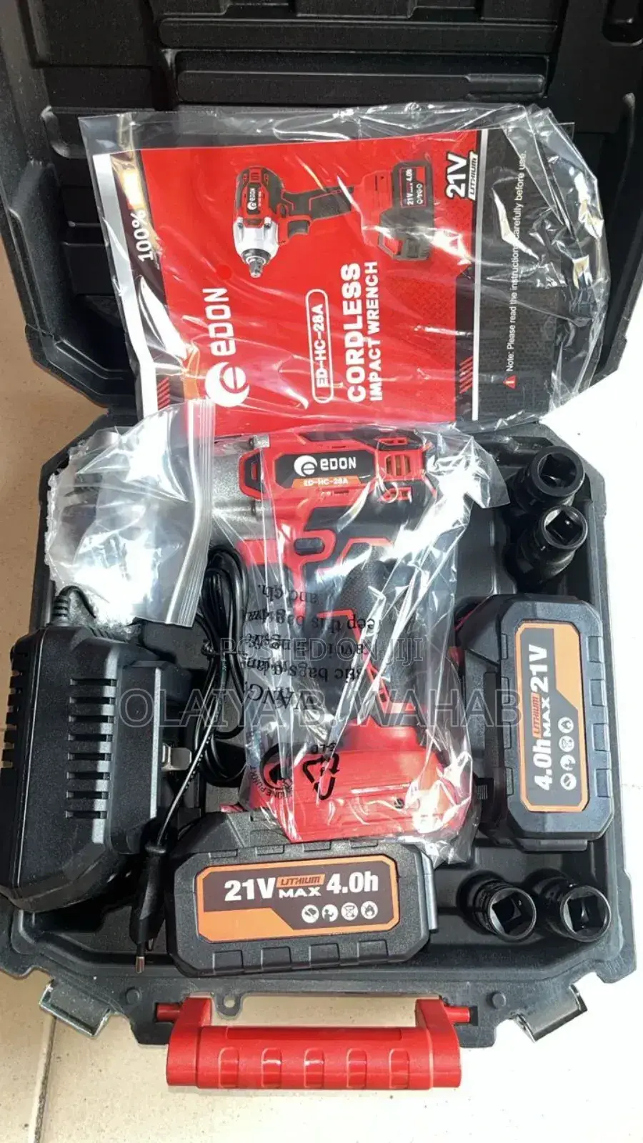Edon 21v 4.0ah Cordless Impact Wrench – Heavy Duty Power Tool
