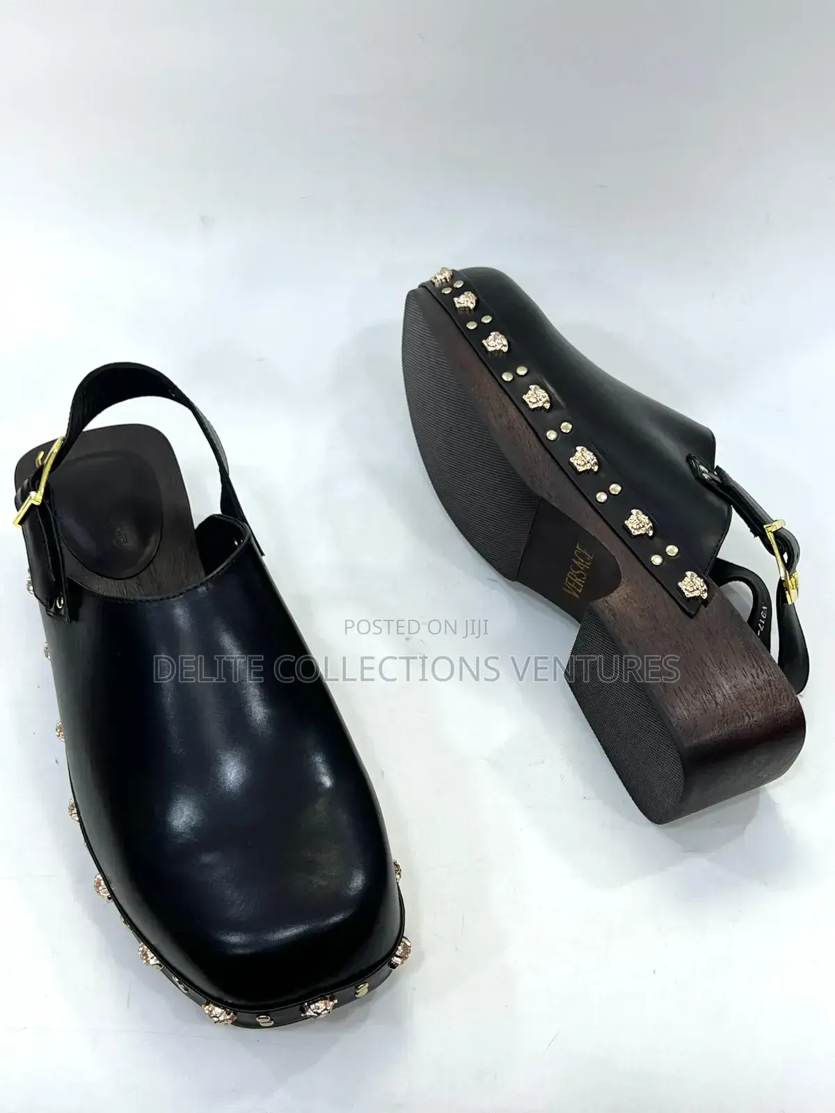 Original Versace Wooden Clogs