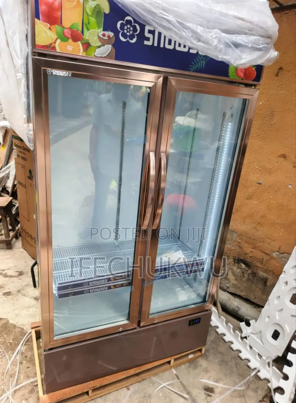 Original Quality Snowsea 700litters 2 Doors Showcase (%Copper)