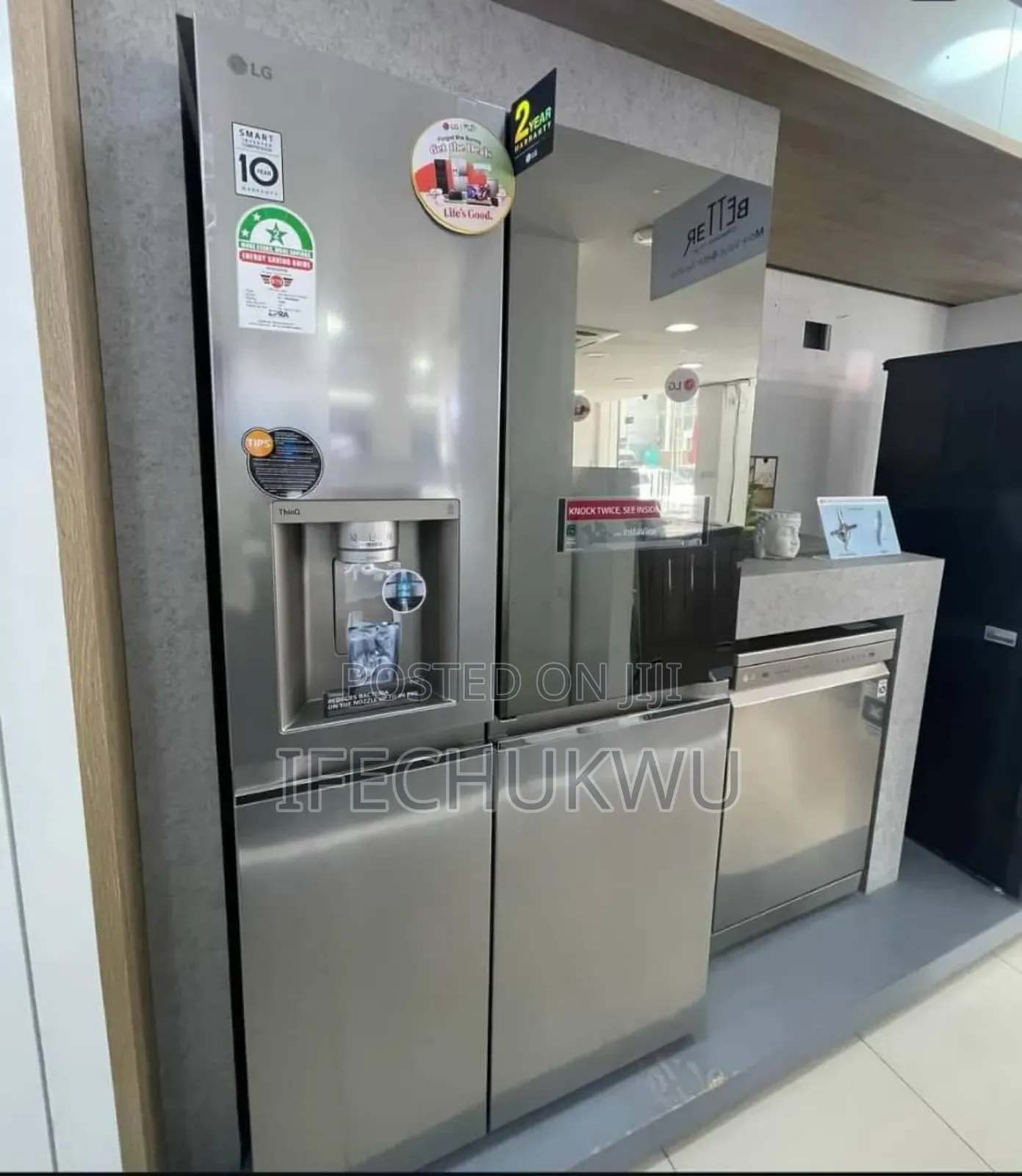 Original Lg Nok-Nok Side by Side Inverter Fridge Freezer (%Copper)