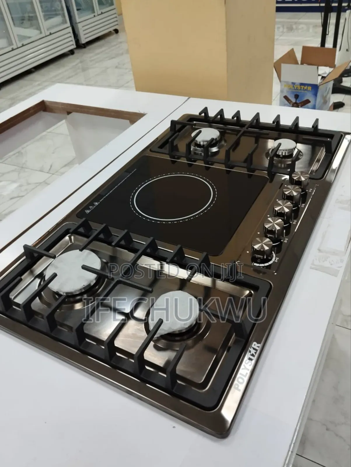 Original High Quality Polystar Built-in Gas Electric Cooker 4+1 90cm