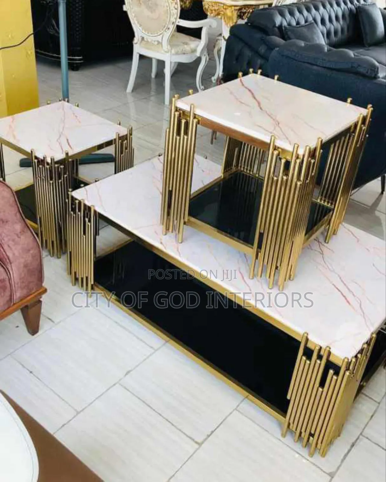 High Class Imported Center Table With Side Stool