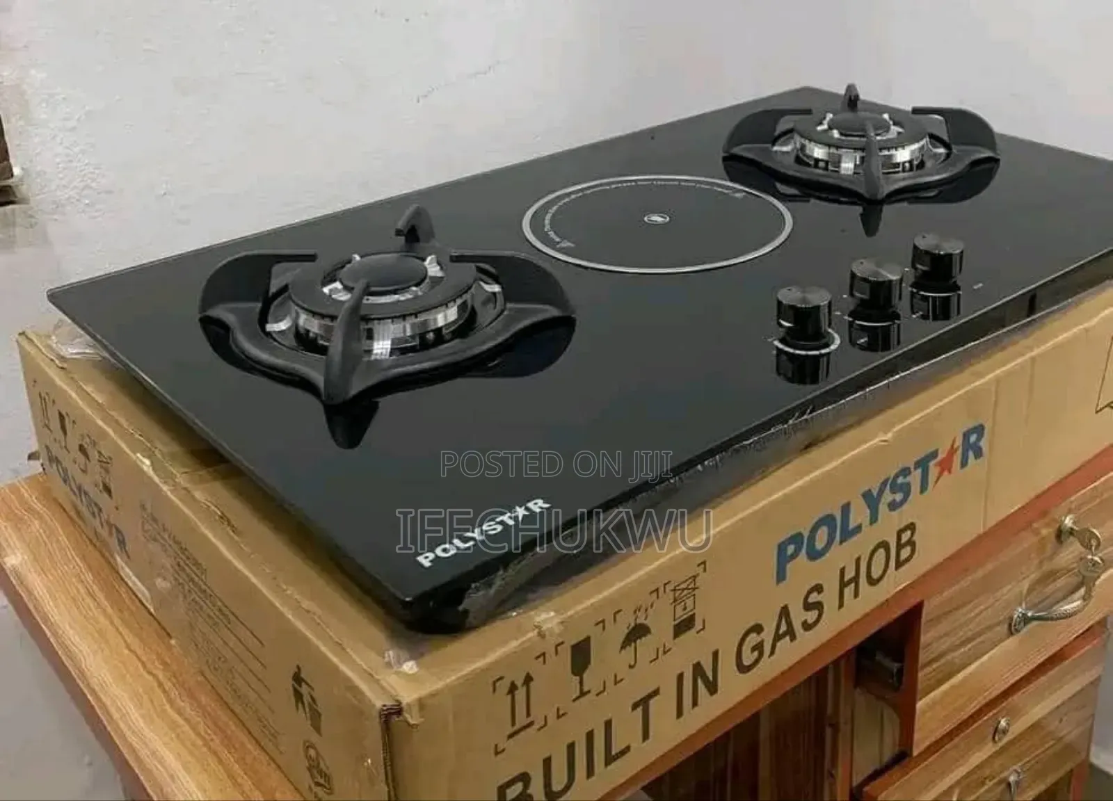 Original Polystar 2+1 Built-in Gas Electric Cooker 60x90cm 3 Burners