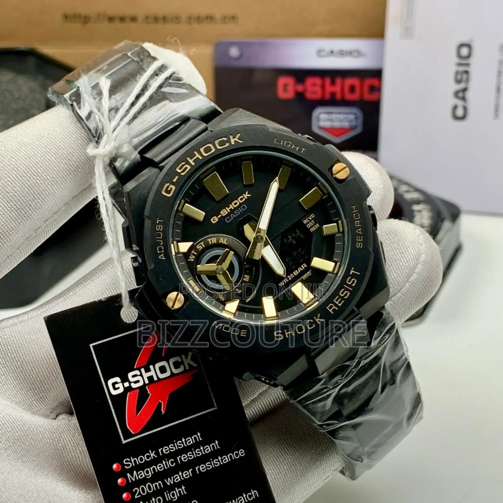 Original G-Shock Black Stainless Steel Quartz Watch