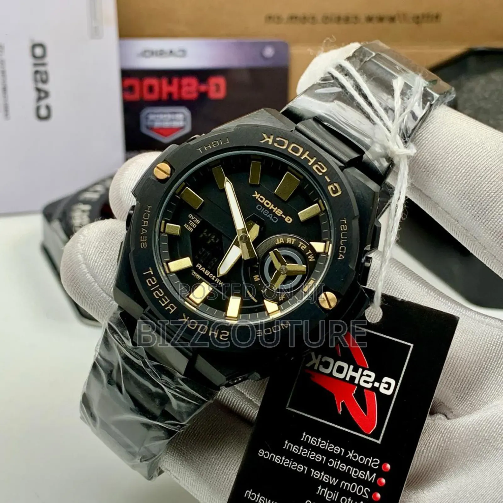 Original G-Shock Black Stainless Steel Quartz Watch