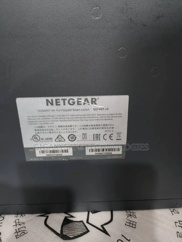 Gs748tv5 — 48-Port Gigabit Ethernet Smart Switch