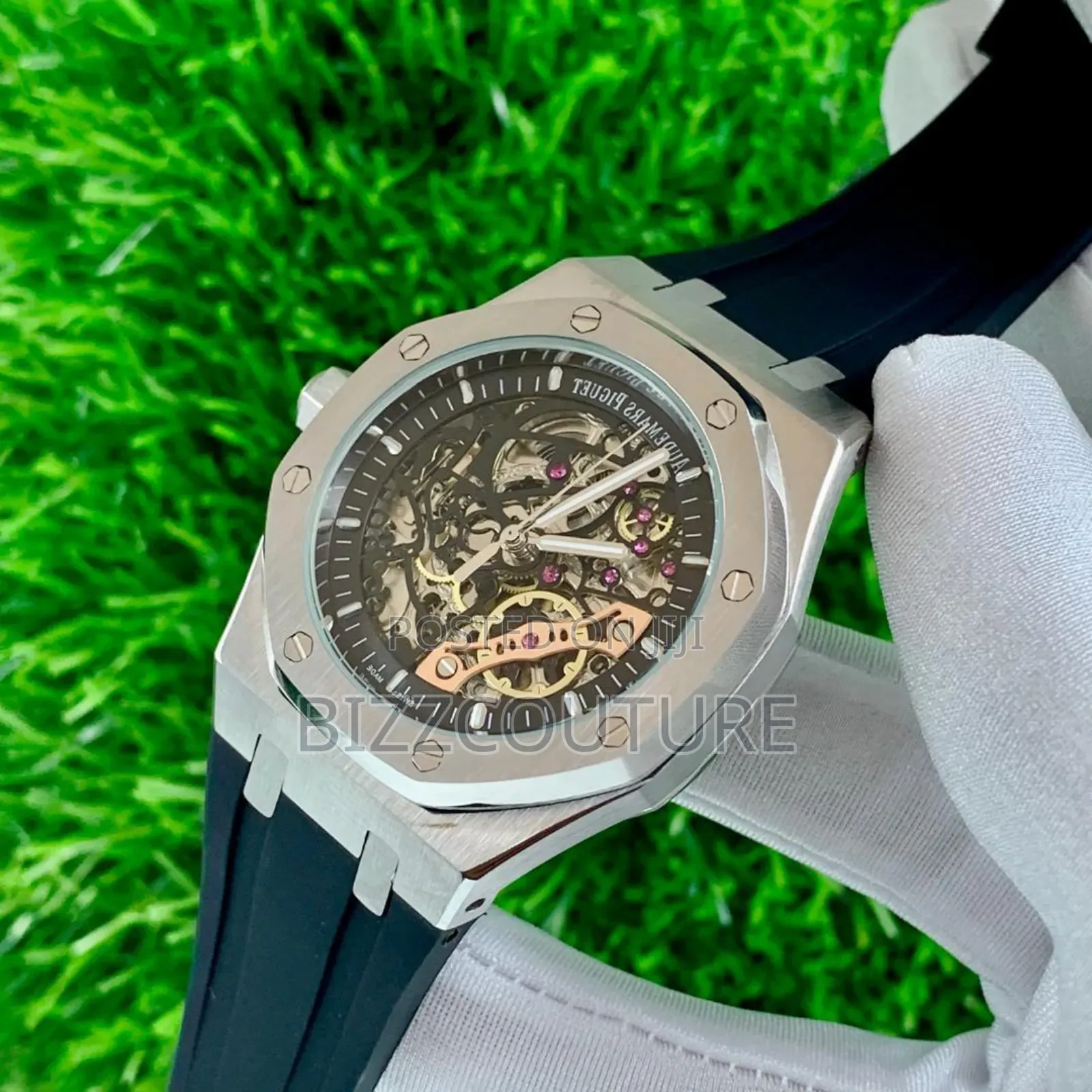 Original Audemars Piguet Black Rubber Strap Mechanical Watch