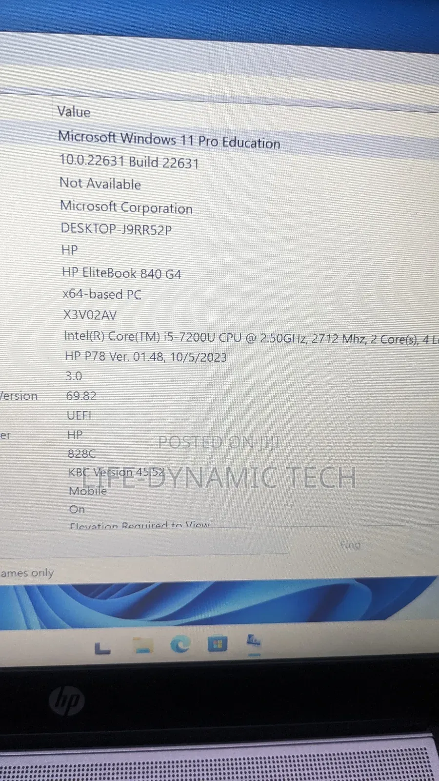 Laptop HP EliteBook 840 G4 8GB Intel Core I5 SSD 256GB