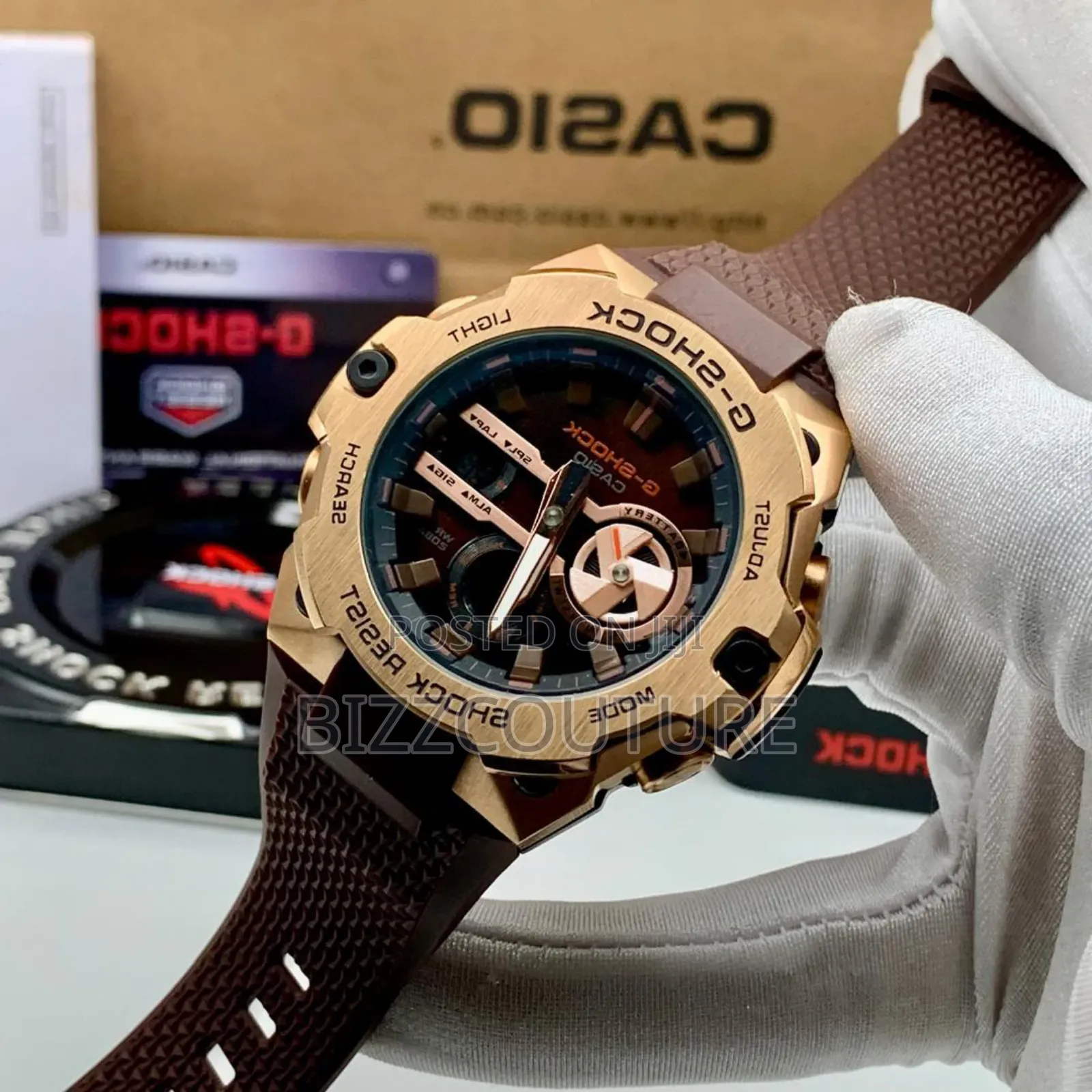Original G-Shock Brown Rubber Strap, Quartz Watch