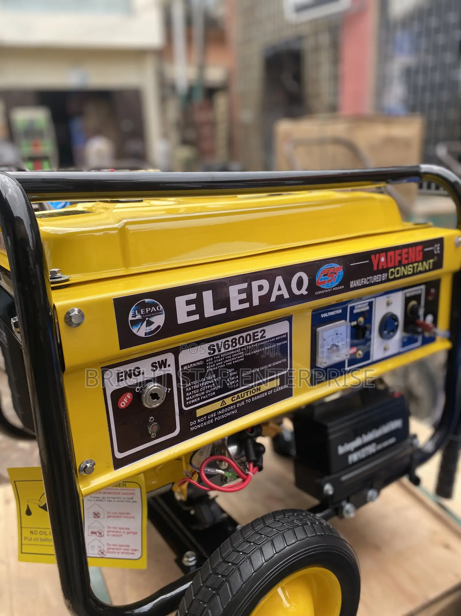 Elepaq Generator Sv6800 4.5kva 100%Copper With Warranty