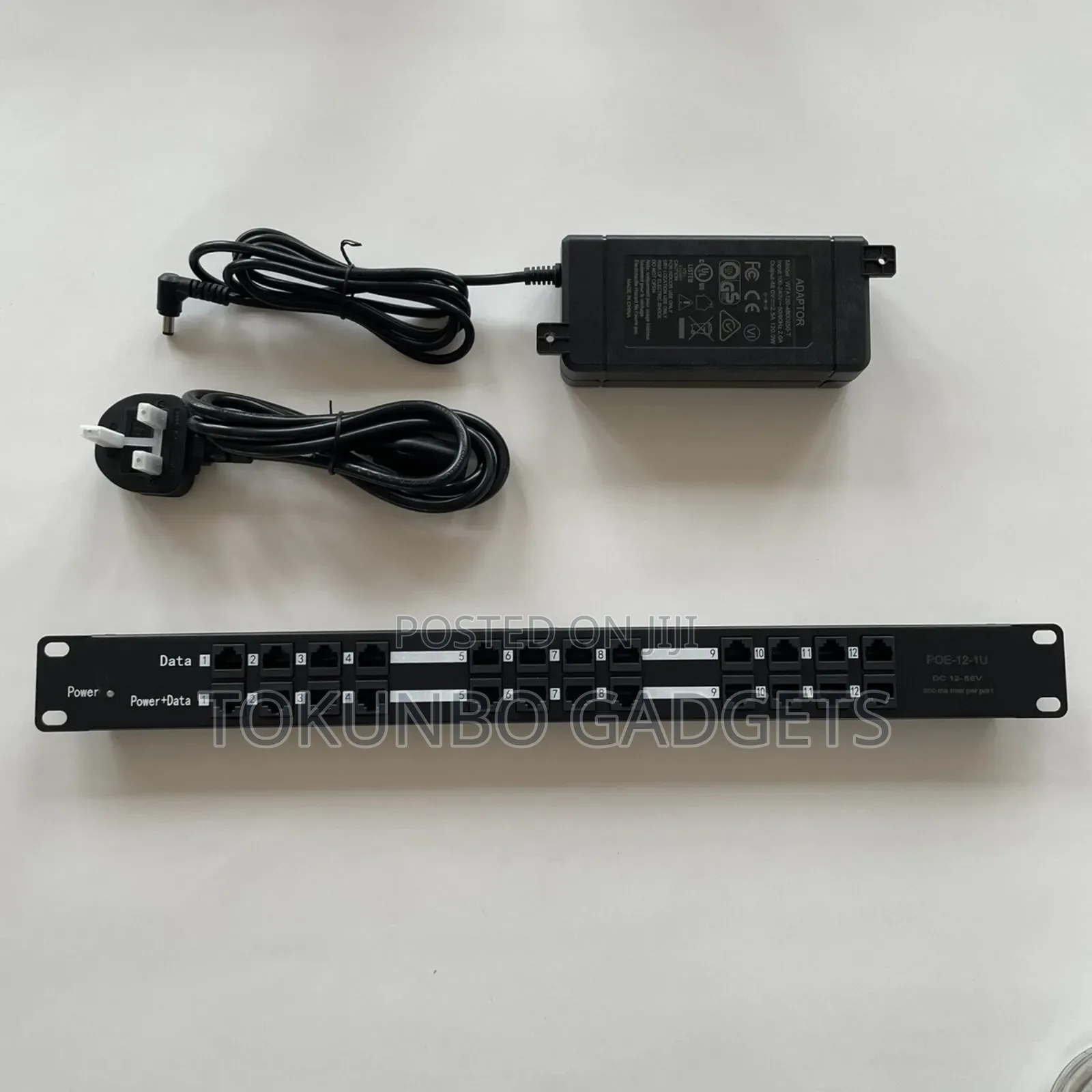 Wifi-Texas 12-48v /12ports Poe Injector With (48v120w)Power Supply