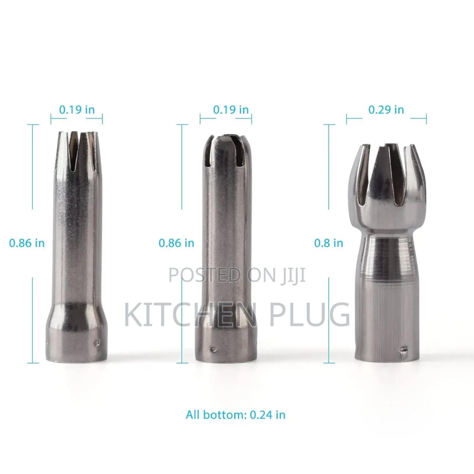 Cream Whipper Accessories/ Injector Tips, a Cleaning Brush.