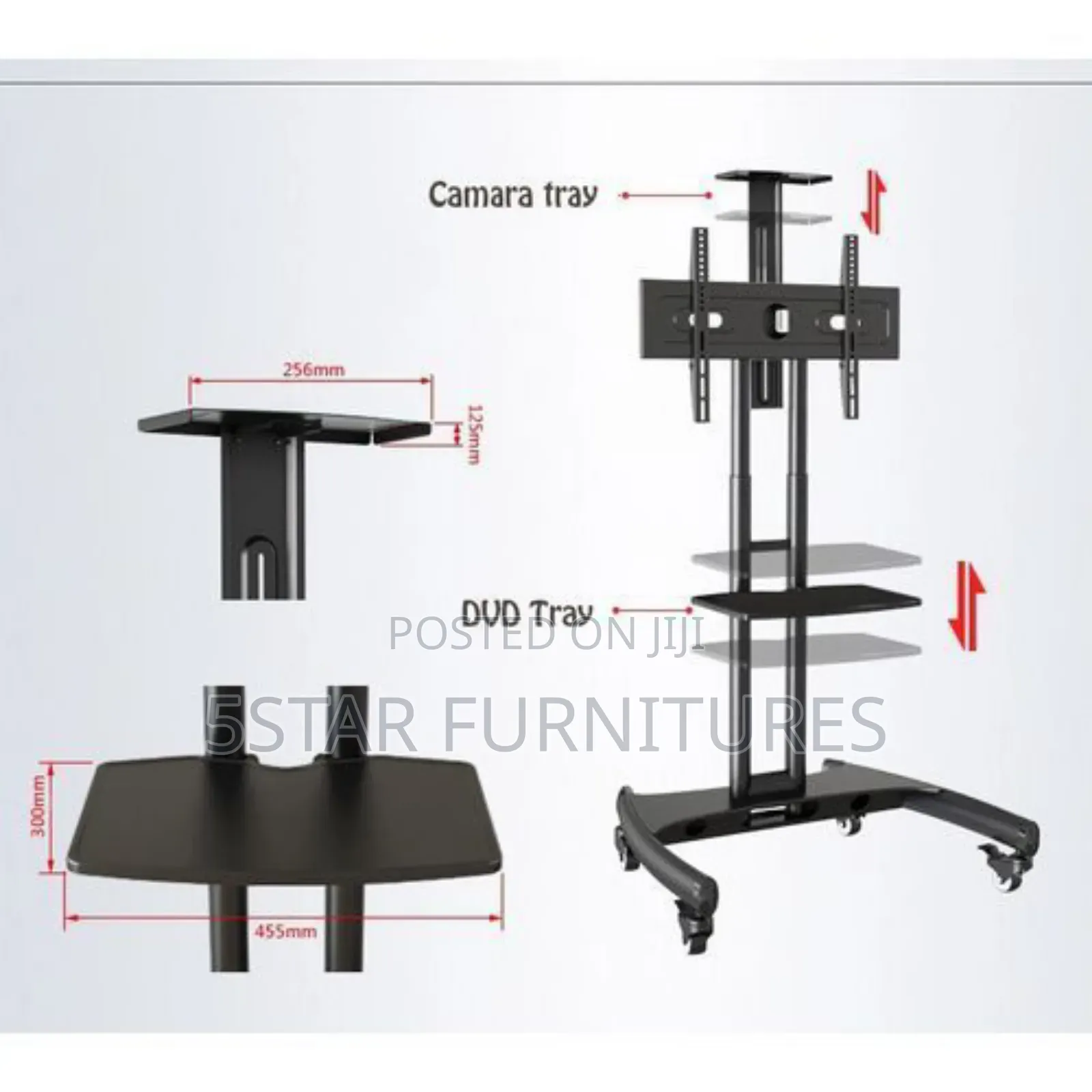 North Bayou Mobile Tv (Led/ LCD/Oled) Cart Ava1500-60-1p