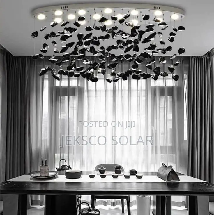 Modern Black Stone Led Pendant Lights