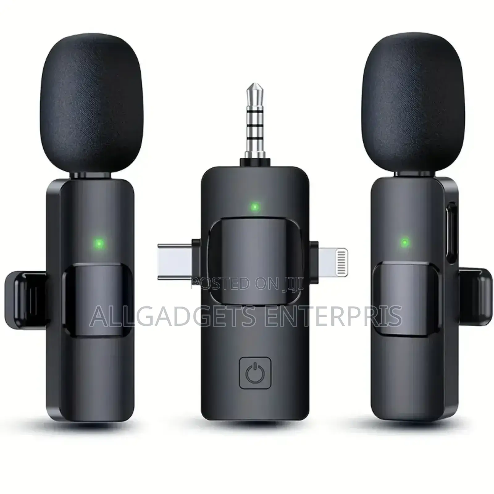 Wireless 3.5mm Lapel Lavalier Double Microphone